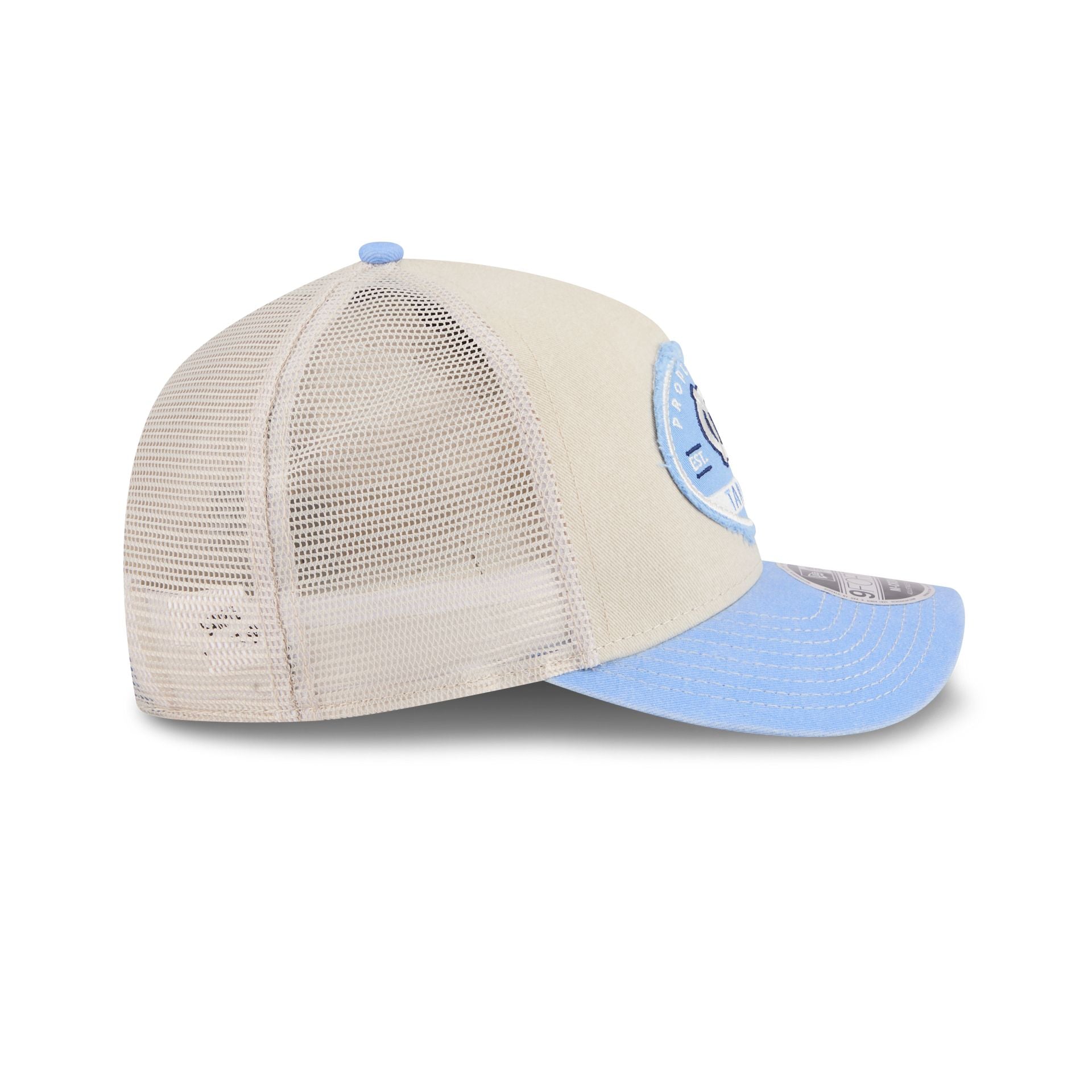 North Carolina Tar Heels Frayed 9Forty M-Crown A-Frame Trucker Hat - Image 5