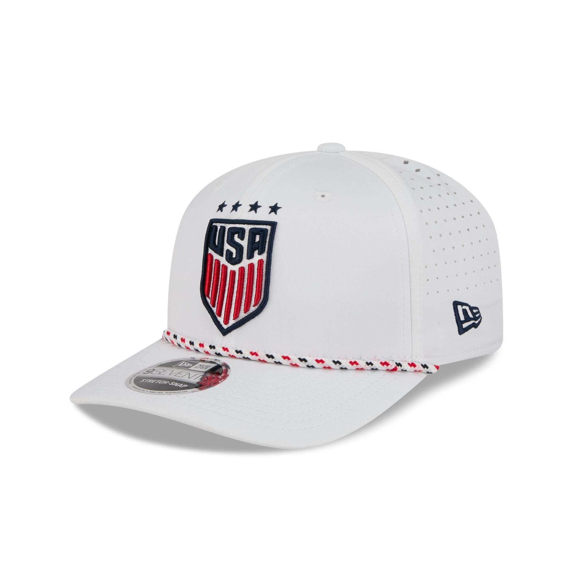 Us Soccer Women's National Team Optic White Performance Rope 9Seventy Stretch-Snap Hat