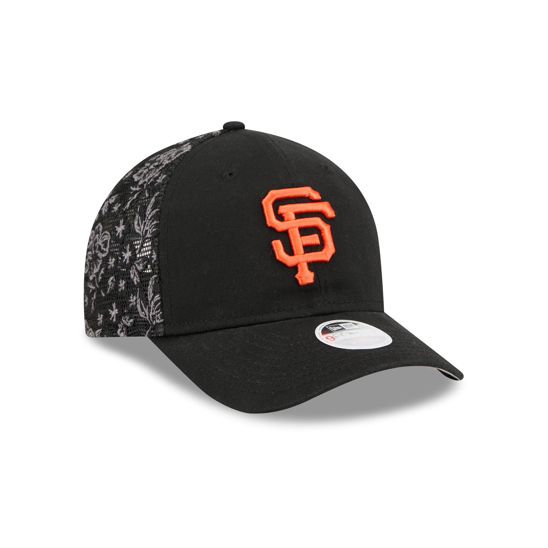 San Francisco Giants Floral Mesh Women's 9Forty M-Crown Trucker Hat - Image 3