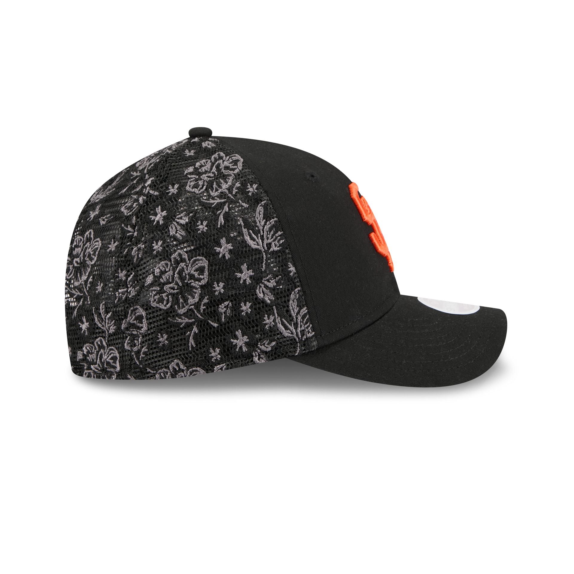 San Francisco Giants Floral Mesh Women's 9Forty M-Crown Trucker Hat - Image 5