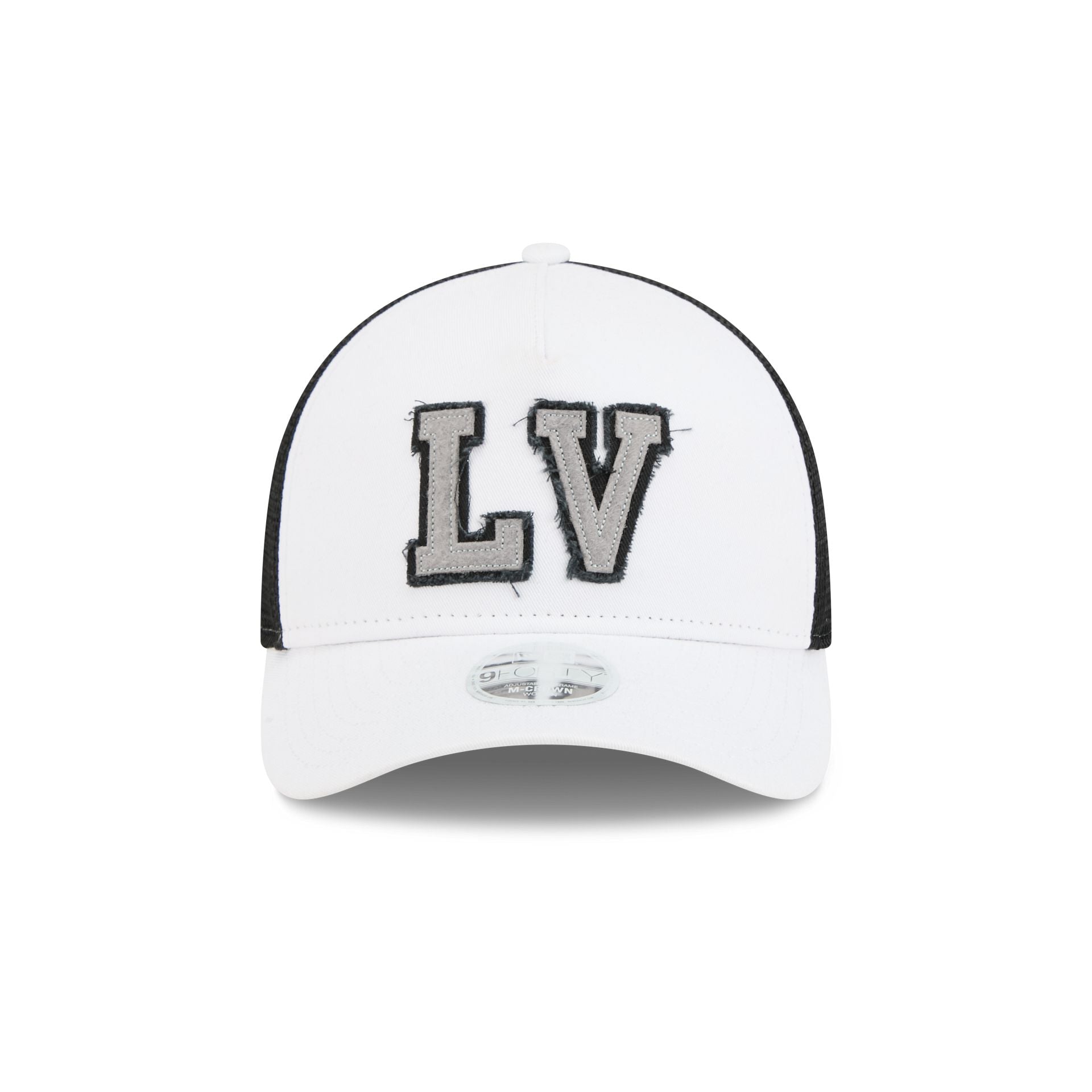 Alternative view of Las Vegas Raiders Optic White Felt Logo Women's 9Forty M-Crown A-Frame Trucker Hat