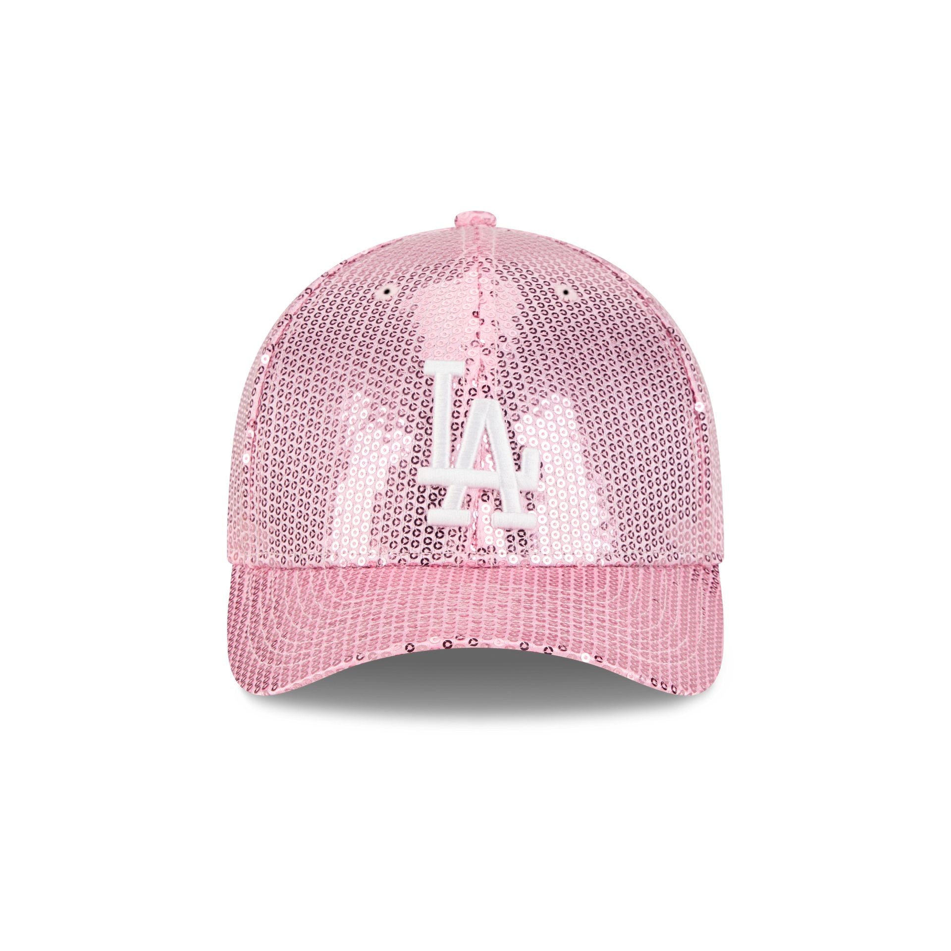 Los Angeles Dodgers Sequin Pink Women's 9Forty M-Crown Snapback Hat - Image 2