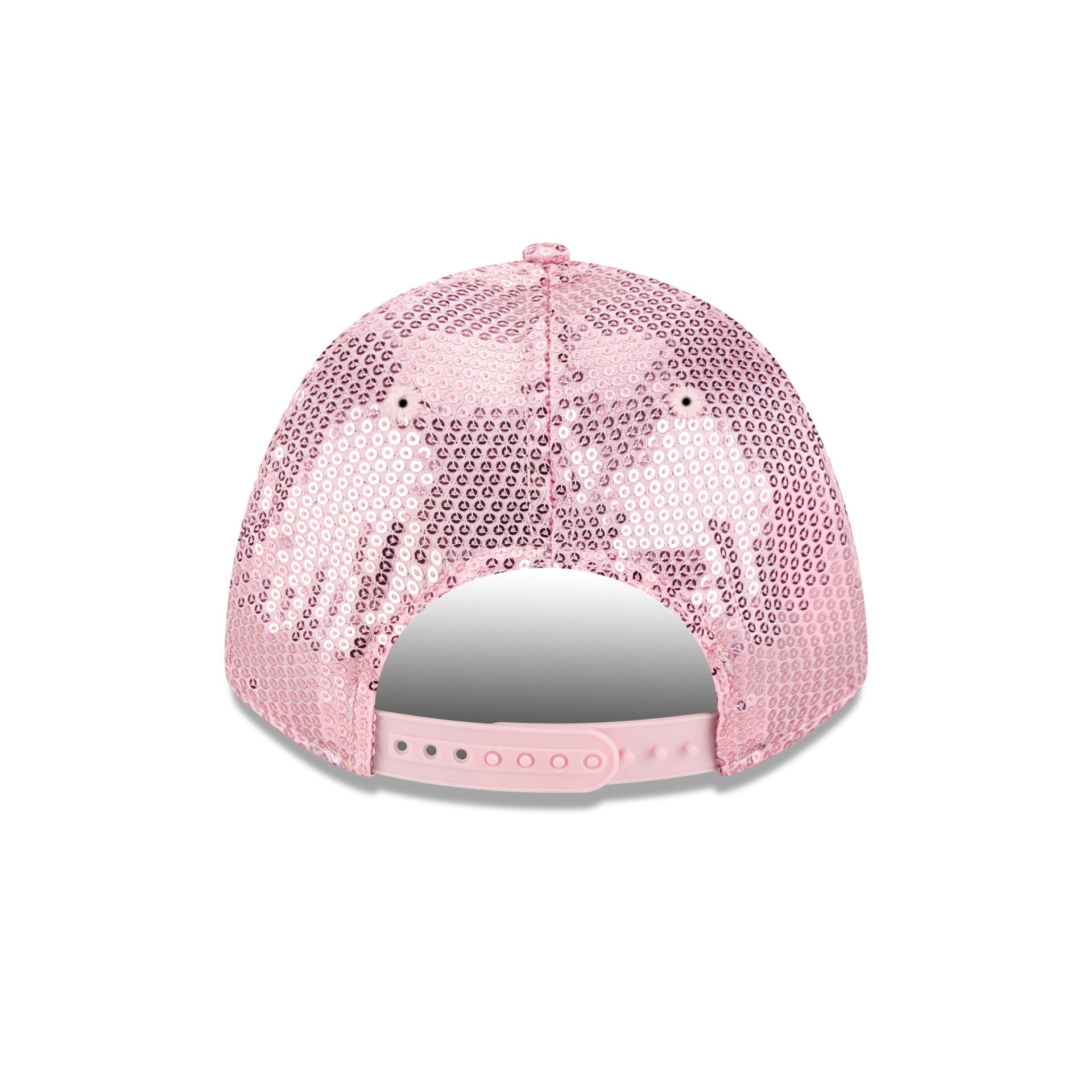 Los Angeles Dodgers Sequin Pink Women's 9Forty M-Crown Snapback Hat - Image 6