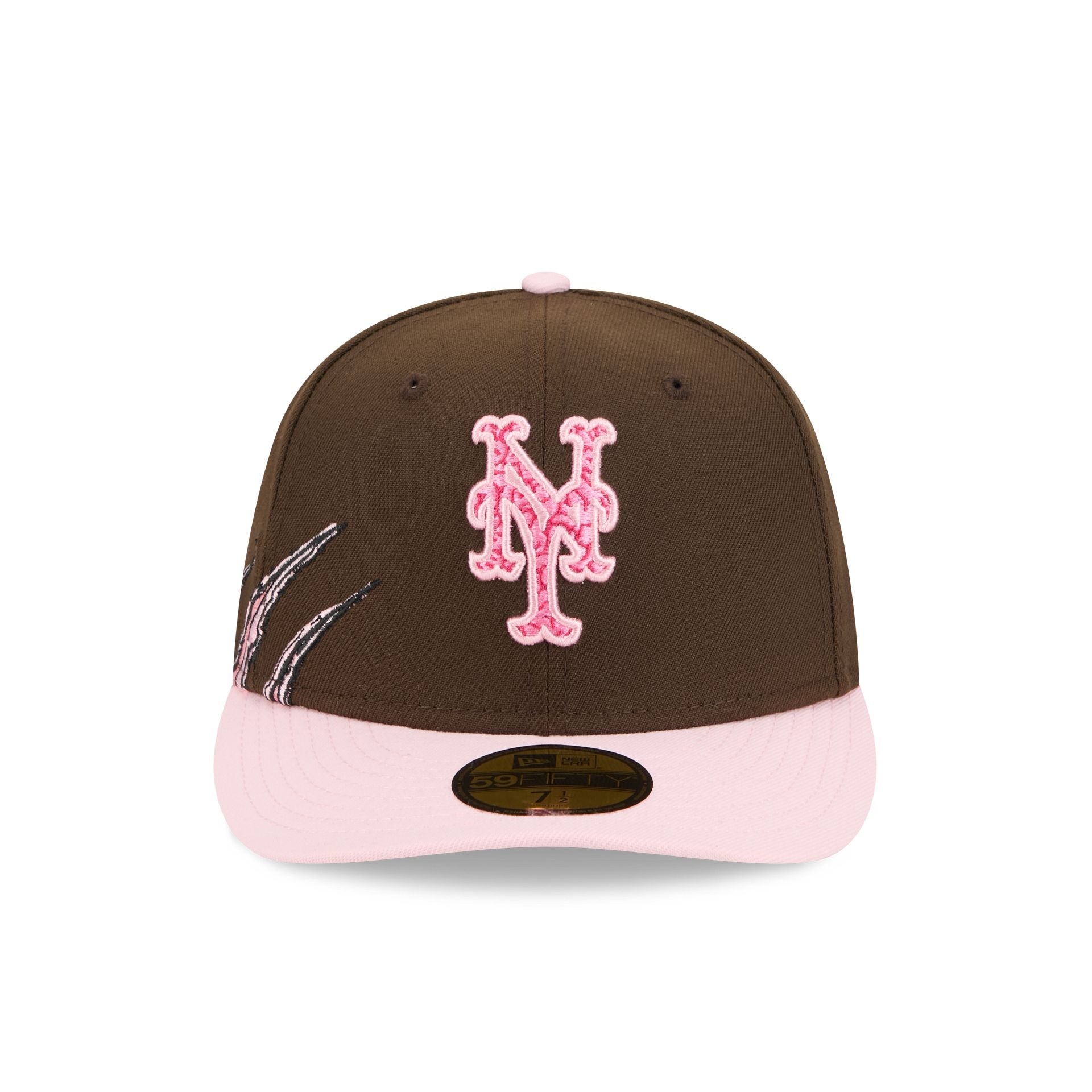 Alternative view of New York Mets Brains 59Fifty Fitted Hat