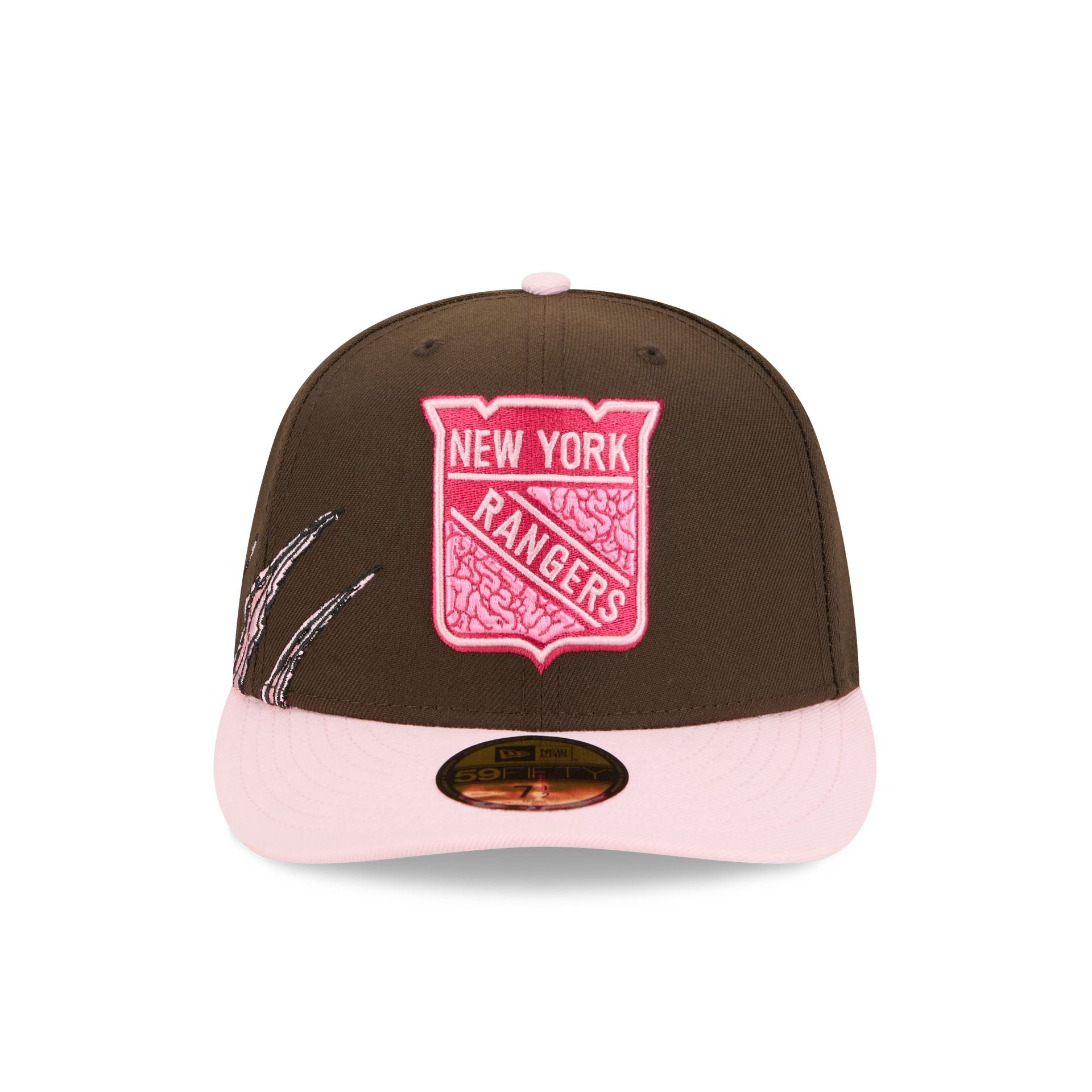 Alternative view of New York Rangers Brains 59Fifty Fitted Hat