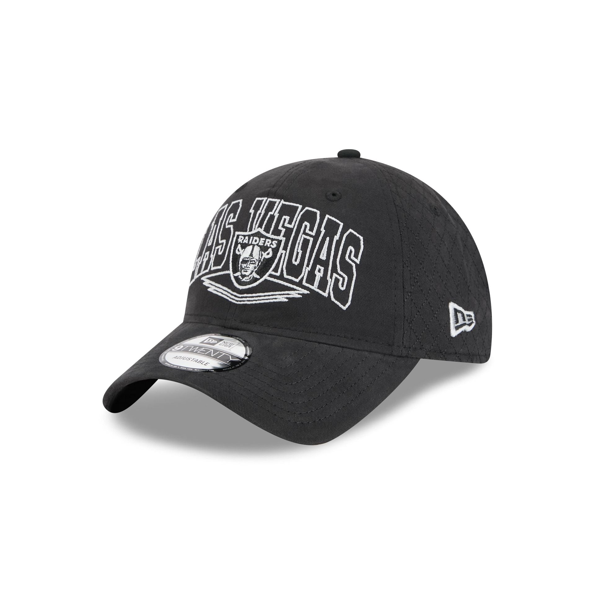 Las Vegas Raiders Quilted Wordmark 9Twenty Adjustable Hat
