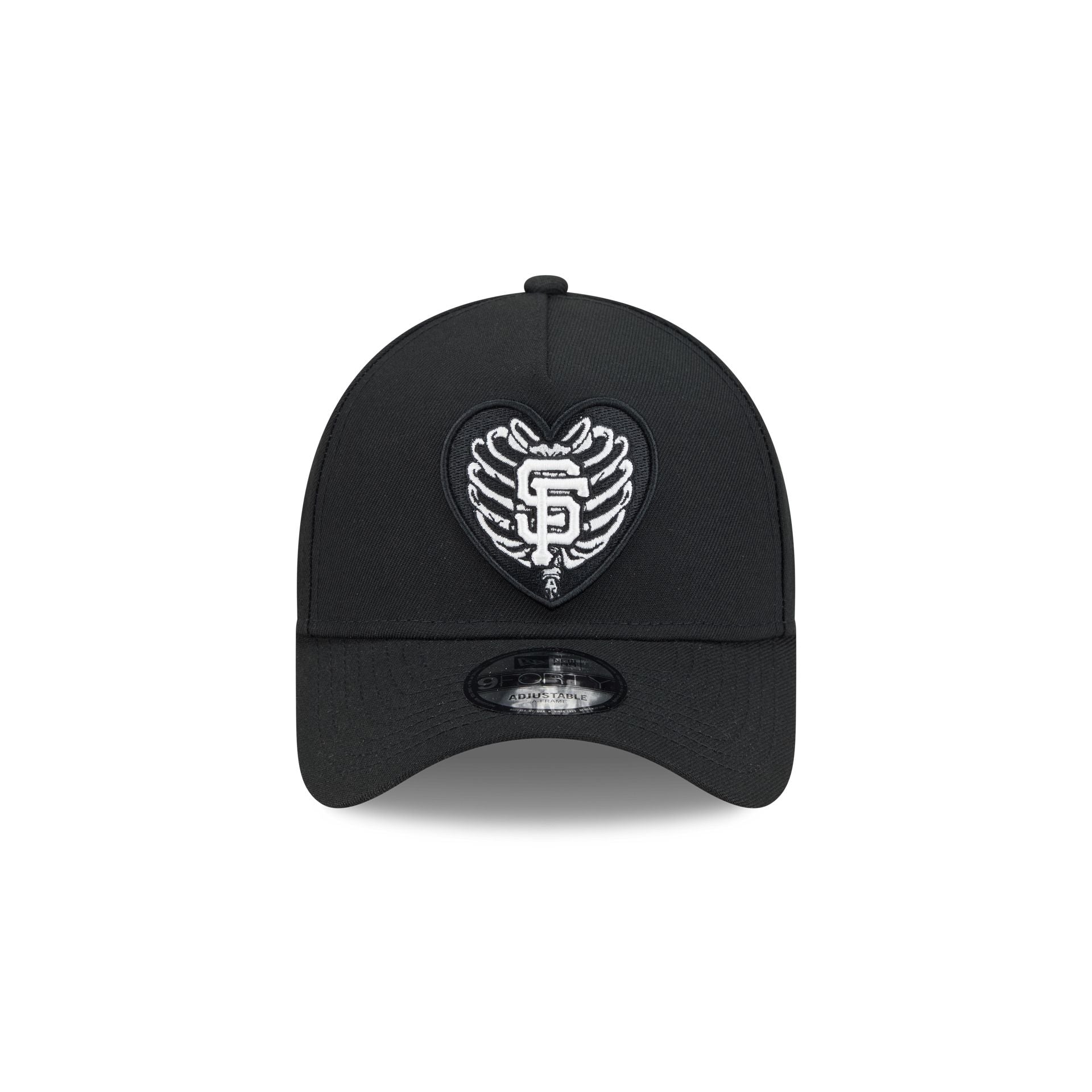 Alternative view of San Francisco Giants Skeletal Heart 9Forty A-Frame Snapback Hat