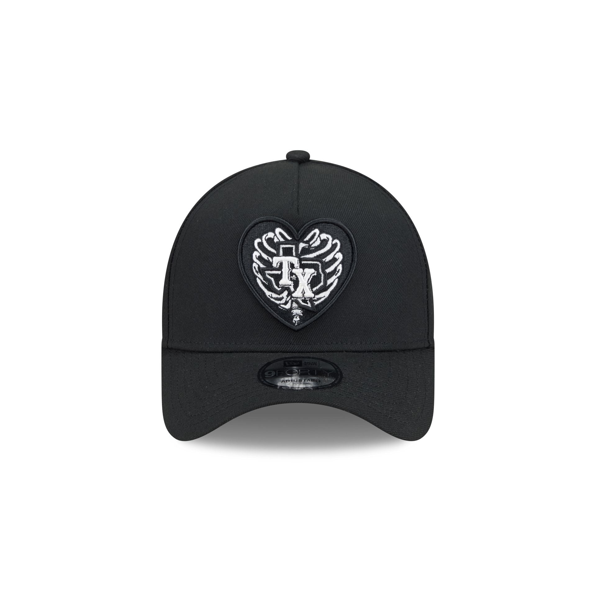 Alternative view of Texas Rangers Skeletal Heart 9Forty A-Frame Snapback Hat