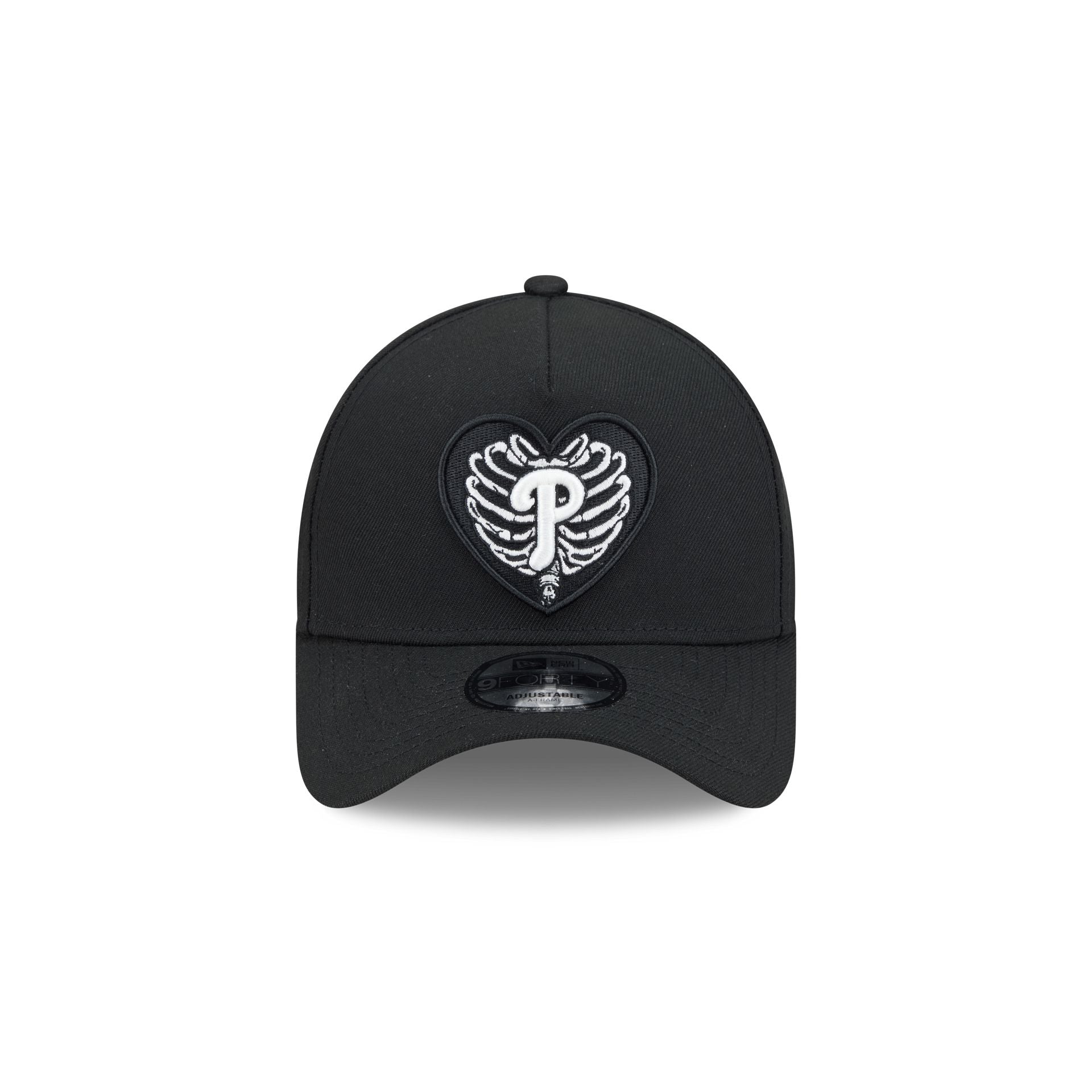 Alternative view of Philadelphia Phillies Skeletal Heart 9Forty A-Frame Snapback Hat