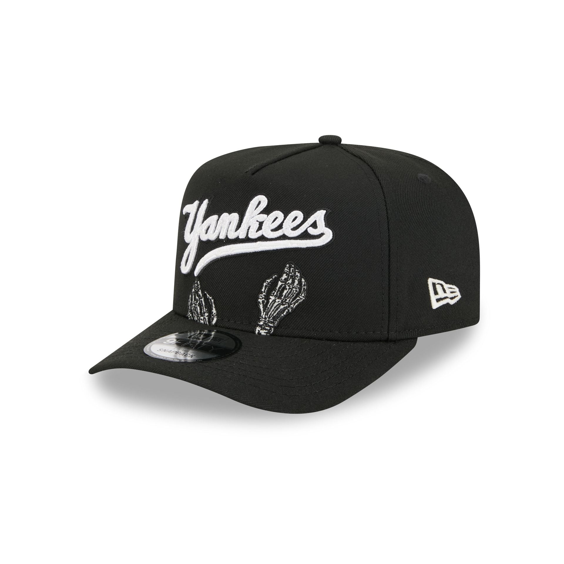 New York Yankees Skeletal Script 9Fifty A-Frame Snapback Hat