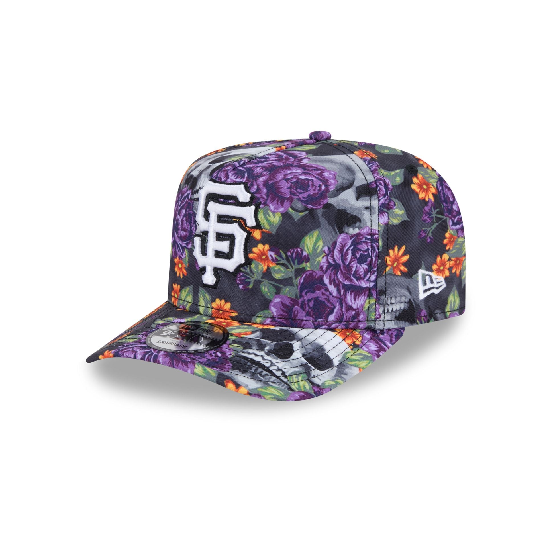 San Francisco Giants Day Of The Dead Skull & Roses 9Fifty A-Frame Snapback