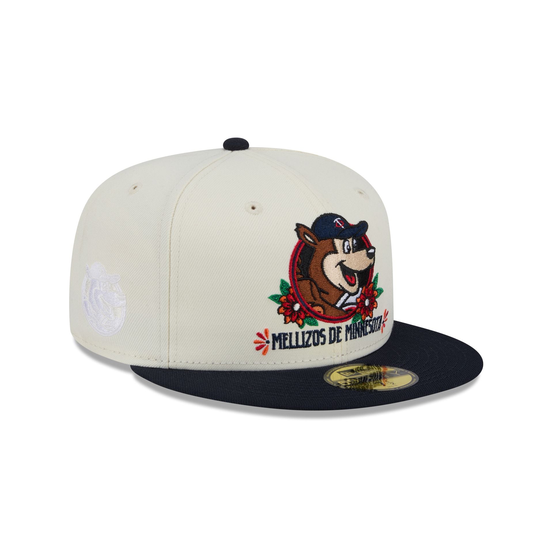 Minnesota Twins Day Of The Dead Sugar Skull Mascot 59Fifty Fitted Hat