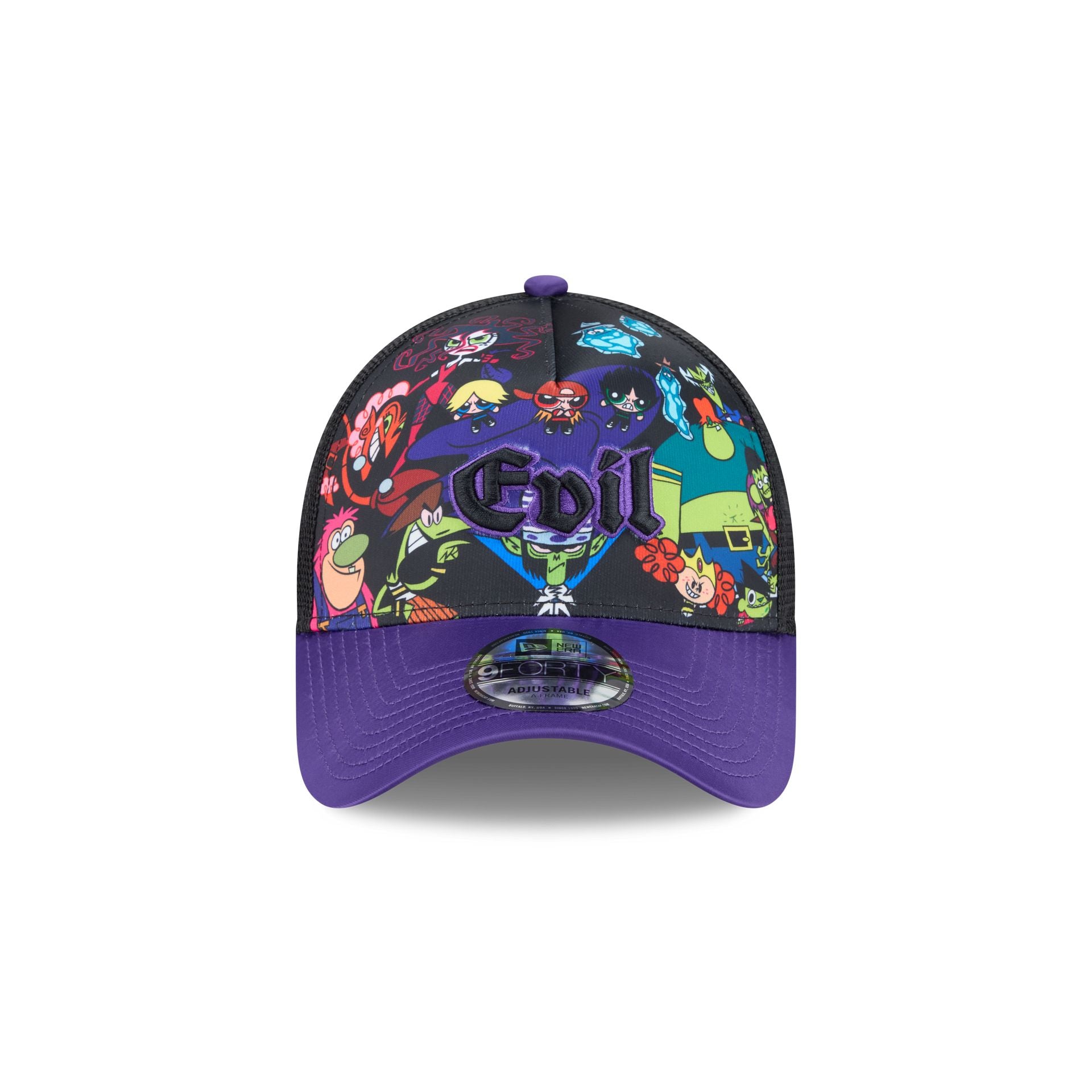 Alternative view of The Powerpuff Girls Evil 9Forty A-Frame Trucker Snapback Hat