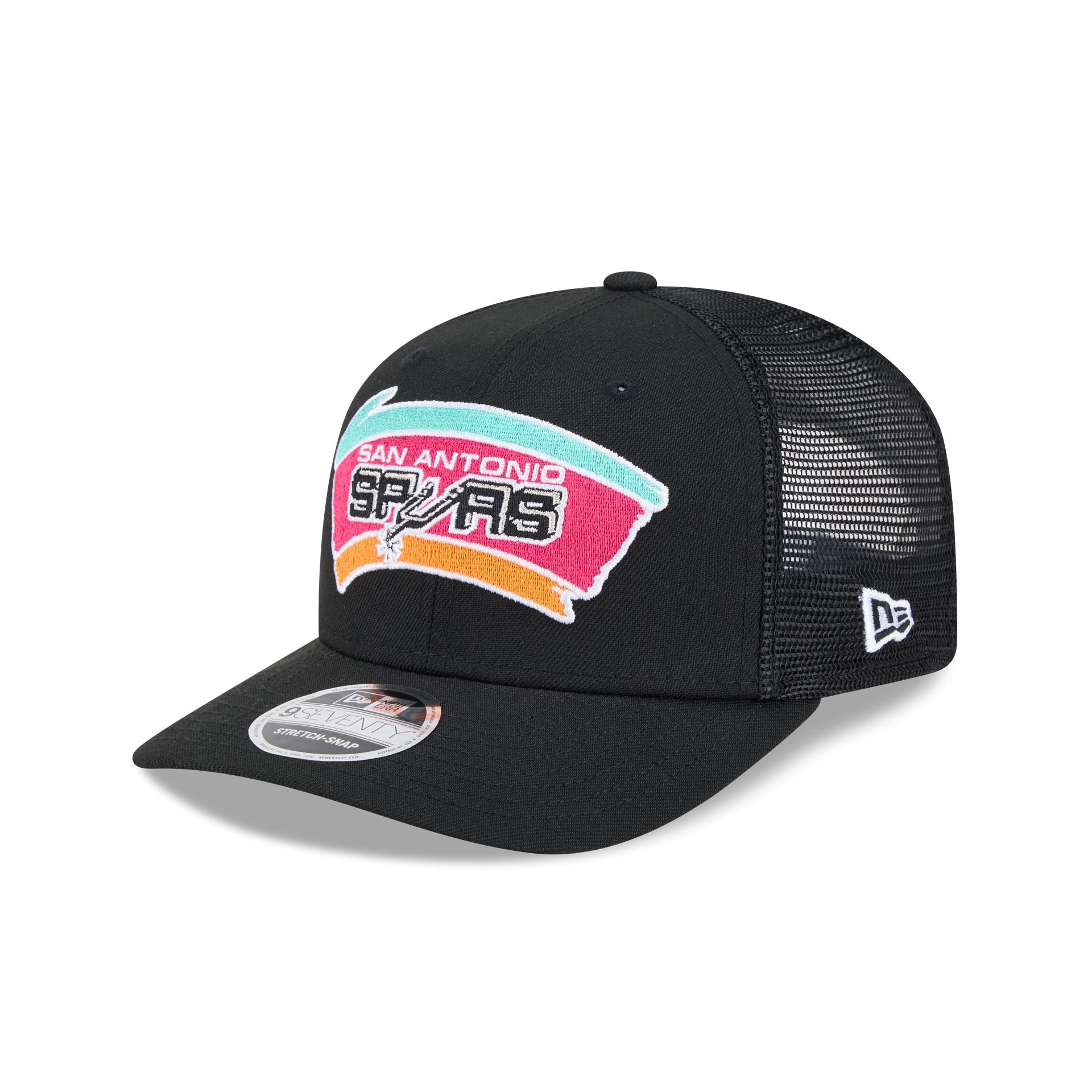 San Antonio Spurs 1989-2001 Hardwood Classics 9Seventy Trucker Hat