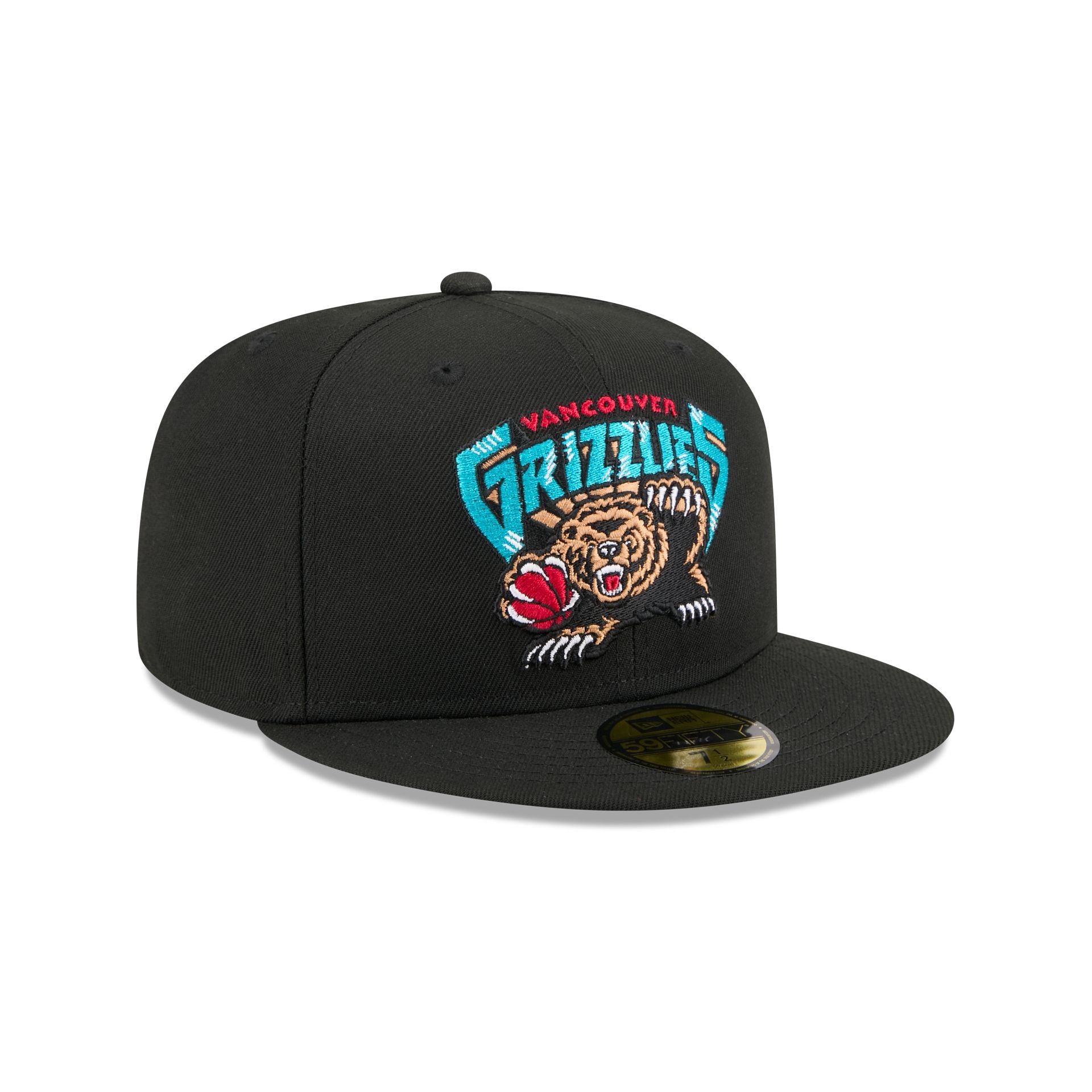 Vancouver Grizzlies 1995-2001 Hardwood Classics 59Fifty Fitted Hat - Image 3