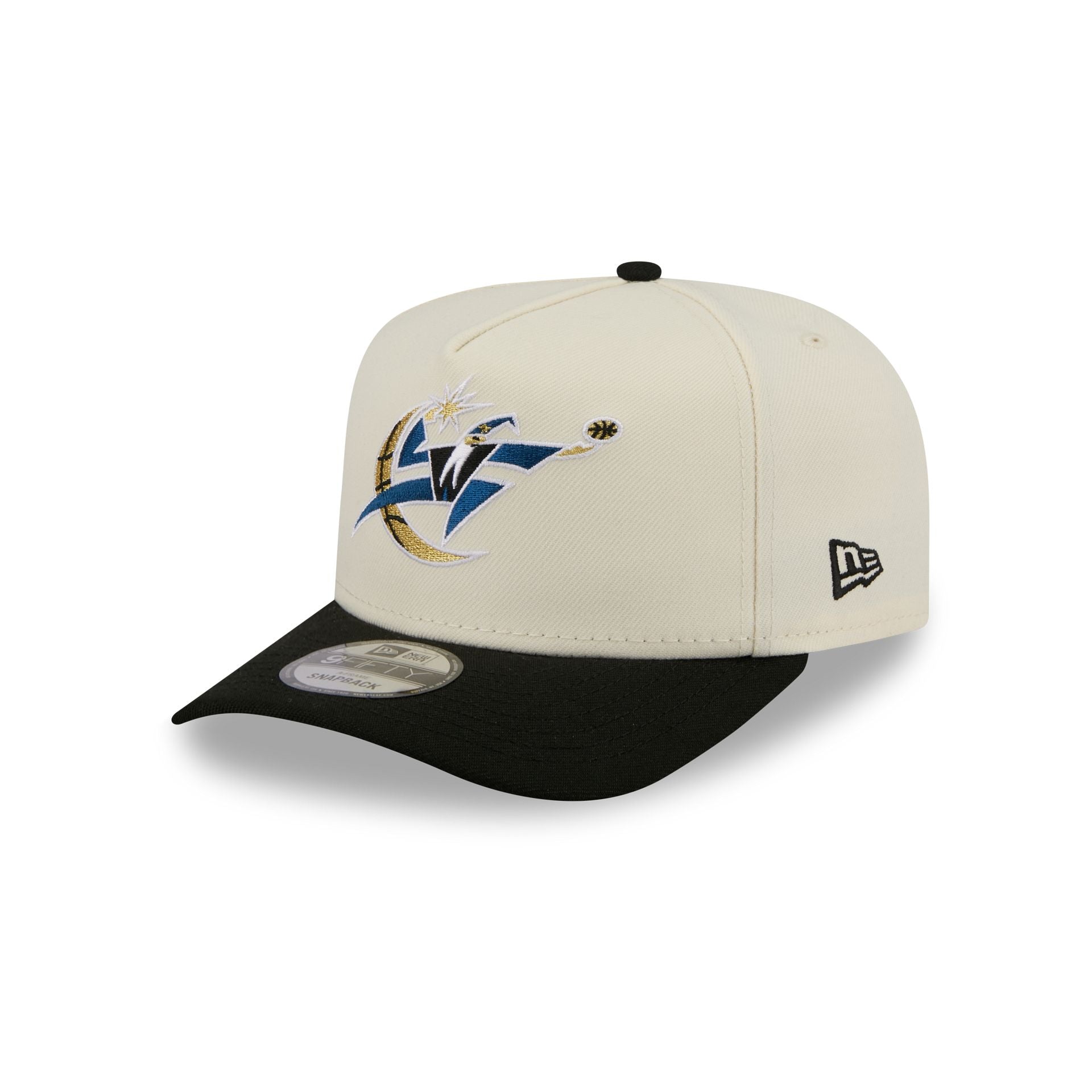 Washington Wizards 2007-2011 Hardwood Classics Chrome White 9Fifty A-Frame Snapback Hat