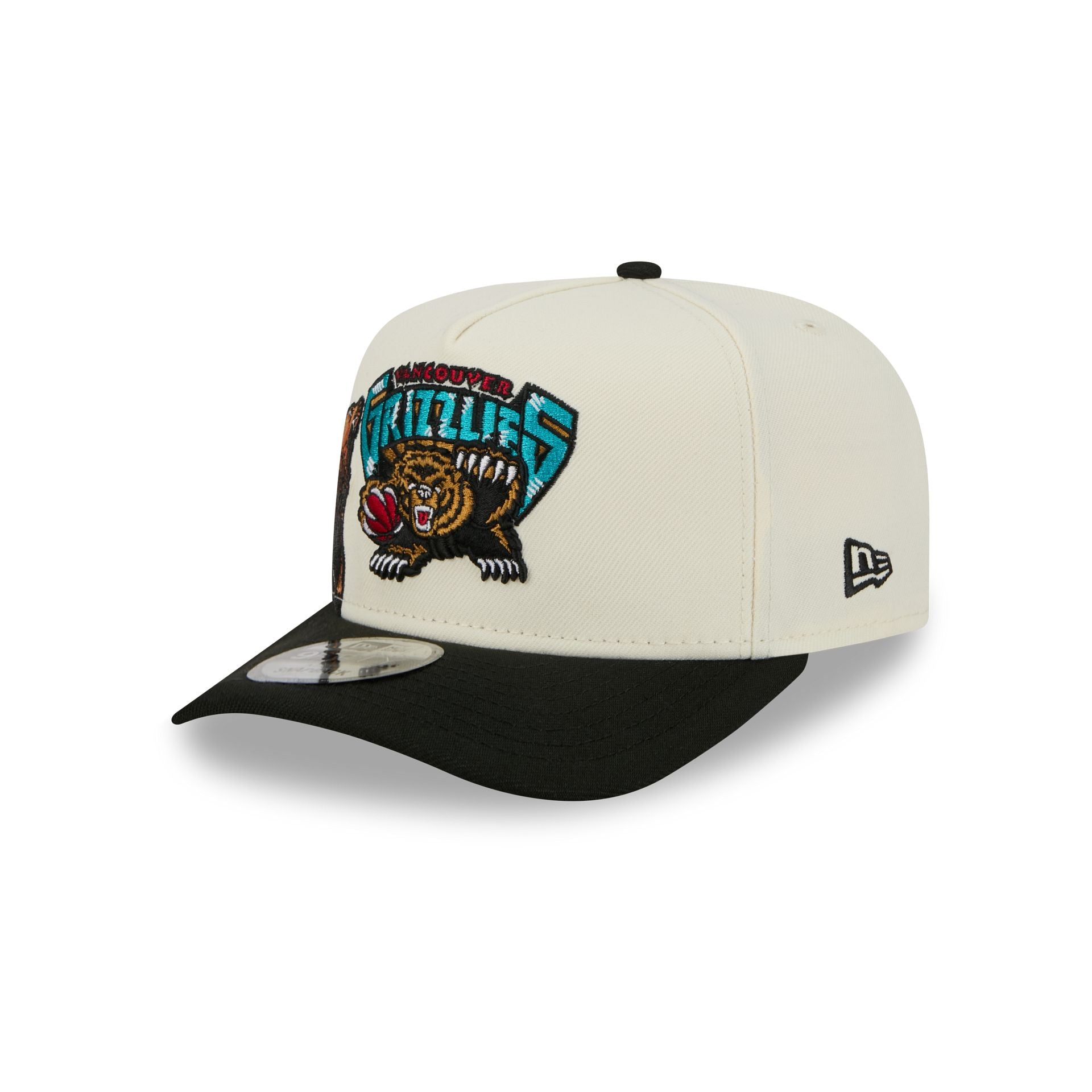Vancouver Grizzlies 1995-2001 Hardwood Classics Chrome White 9Fifty A-Frame Snapback Hat