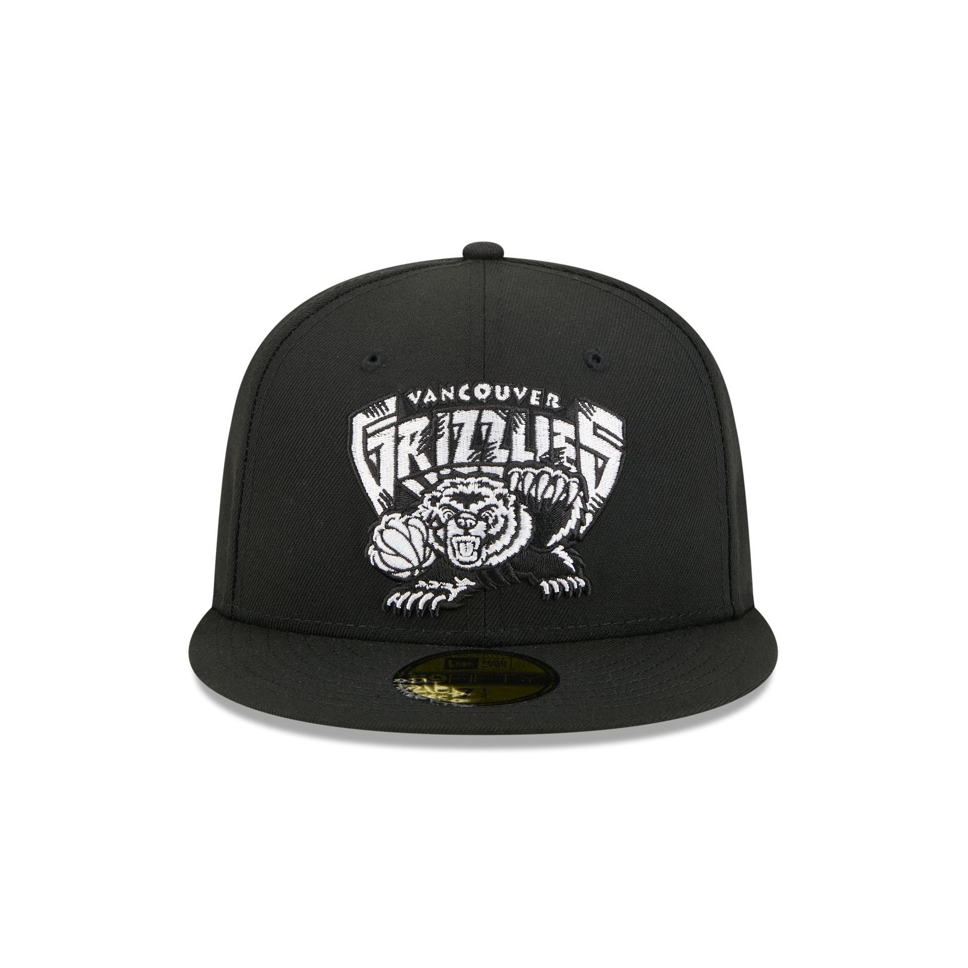 Alternative view of Vancouver Grizzlies 1995-2001 Hardwood Classics Black 59Fifty Fitted Hat