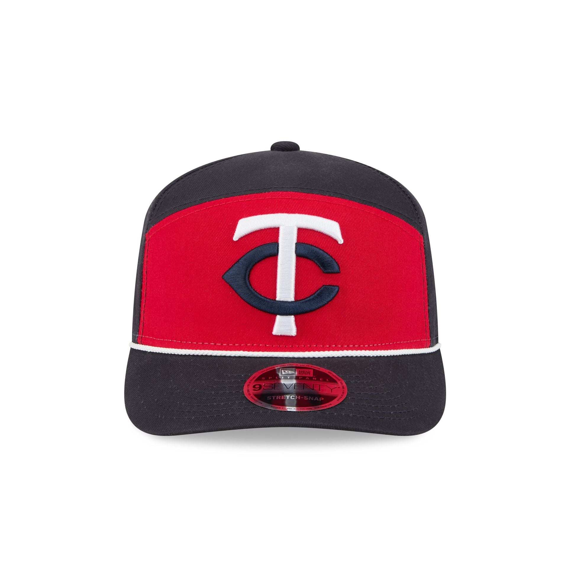 Alternative view of Minnesota Twins Split Panel 9Seventy Stretch-Snap Hat