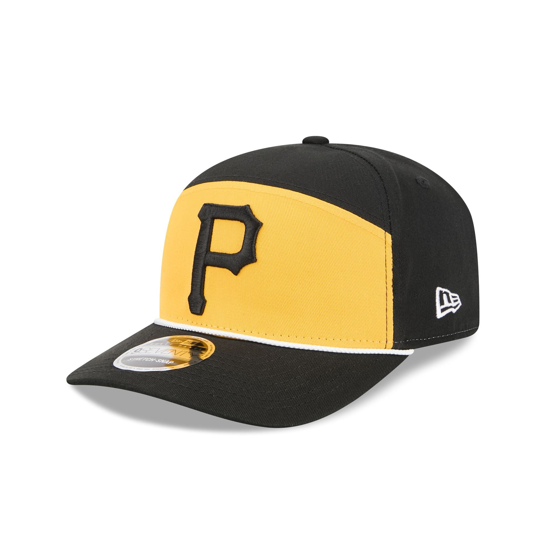 Pittsburgh Pirates Split Panel 9Seventy Stretch-Snap Hat