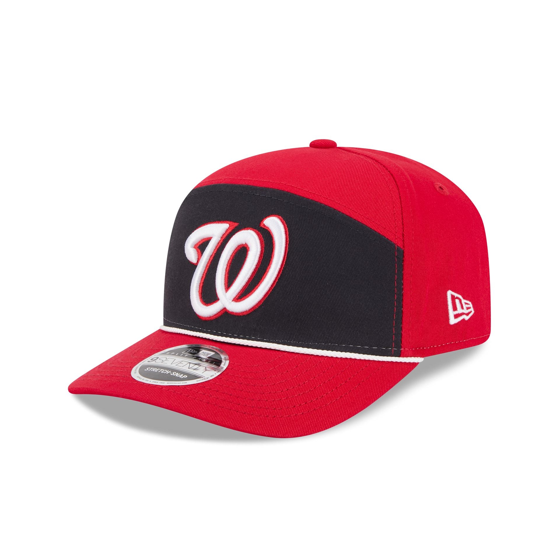 Washington Nationals Split Panel 9Seventy Stretch-Snap Hat
