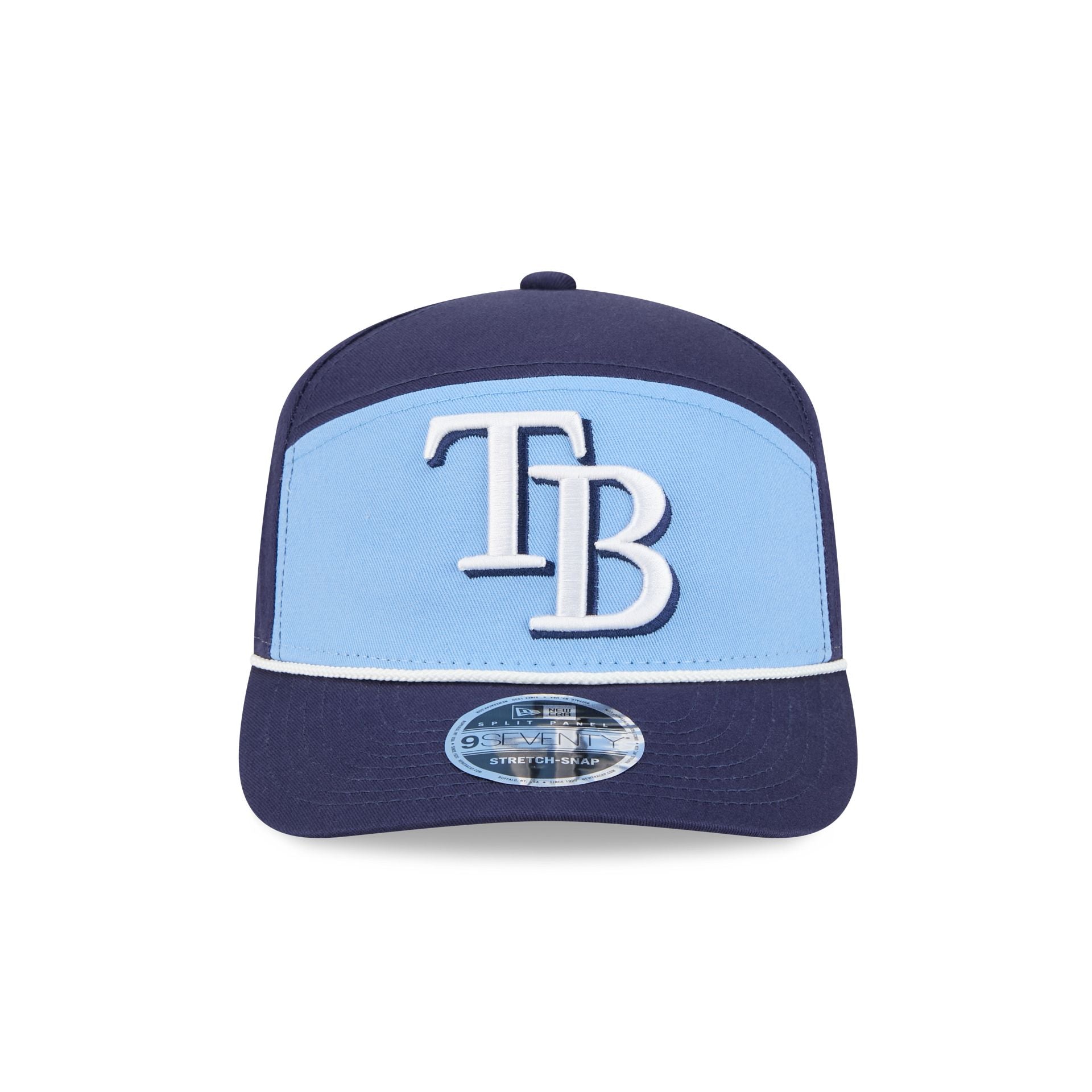 Alternative view of Tampa Bay Rays Split Panel 9Seventy Stretch-Snap Hat