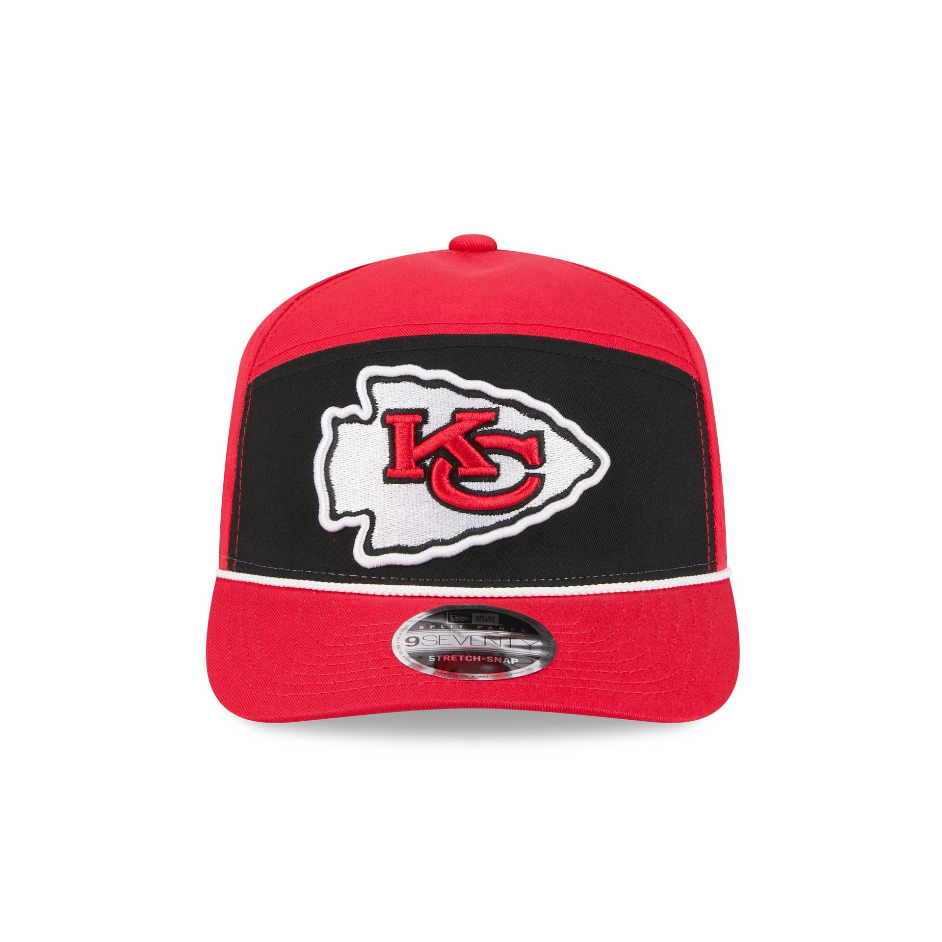 Alternative view of Kansas City Chiefs Split Panel 9Seventy Stretch-Snap Hat