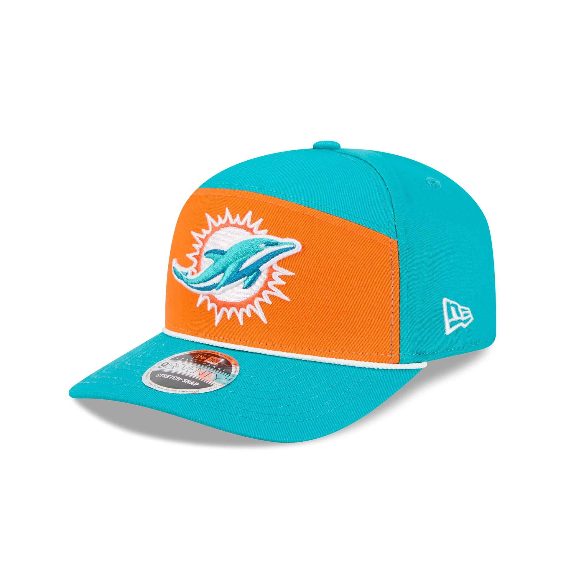 Miami Dolphins Split Panel 9Seventy Stretch-Snap Hat