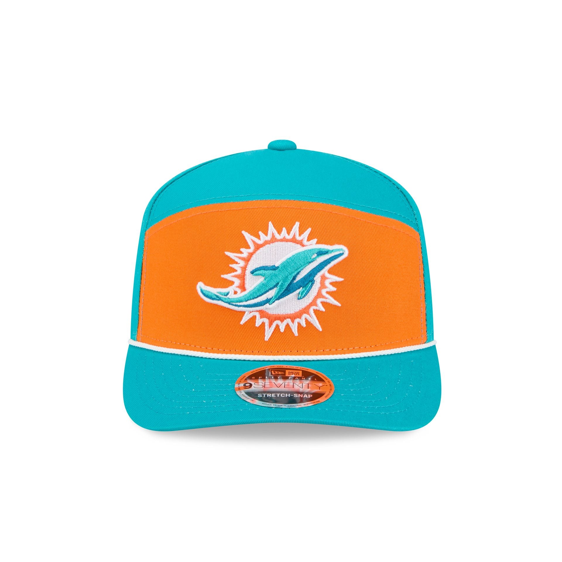 Alternative view of Miami Dolphins Split Panel 9Seventy Stretch-Snap Hat