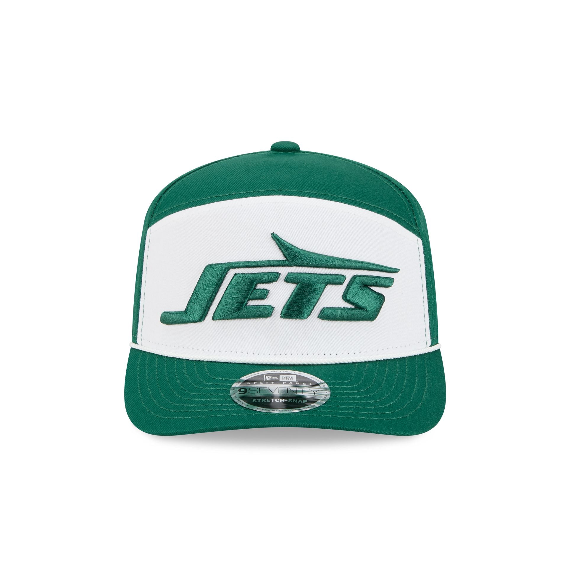 Alternative view of New York Jets Split Panel 9Seventy Stretch-Snap Hat
