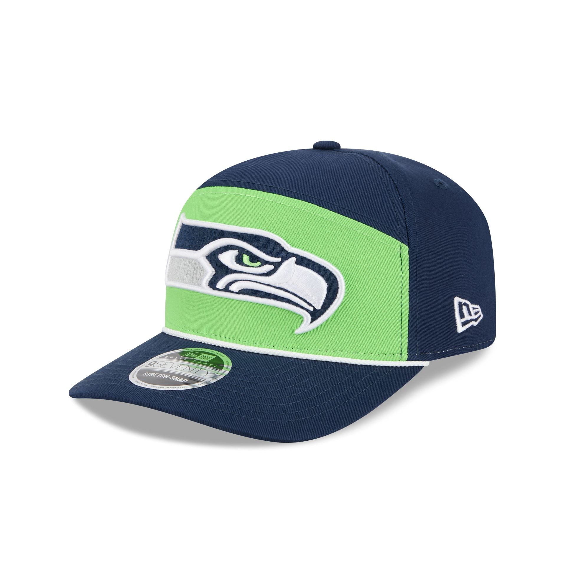 Seattle Seahawks Split Panel 9Seventy Stretch-Snap Hat