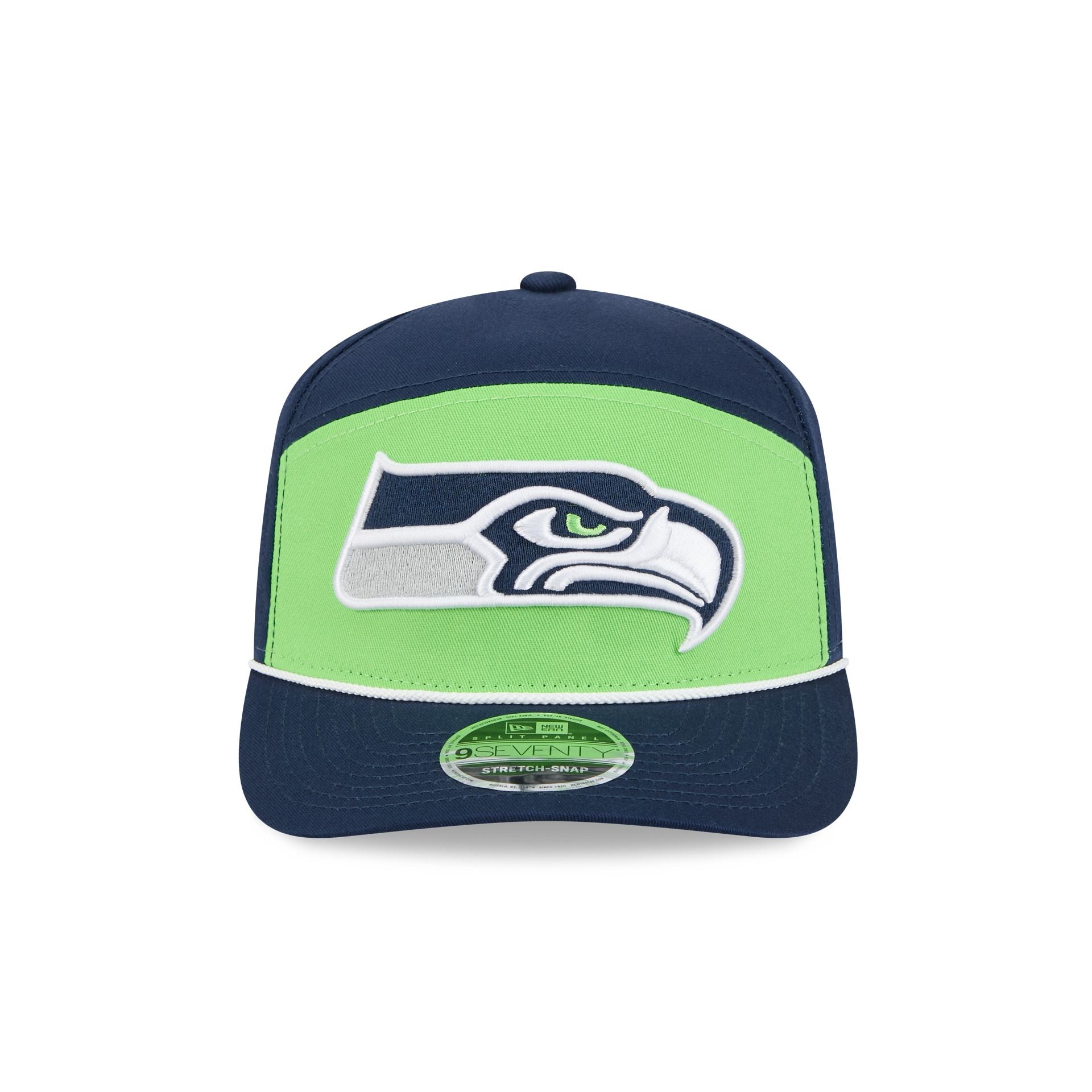 Alternative view of Seattle Seahawks Split Panel 9Seventy Stretch-Snap Hat