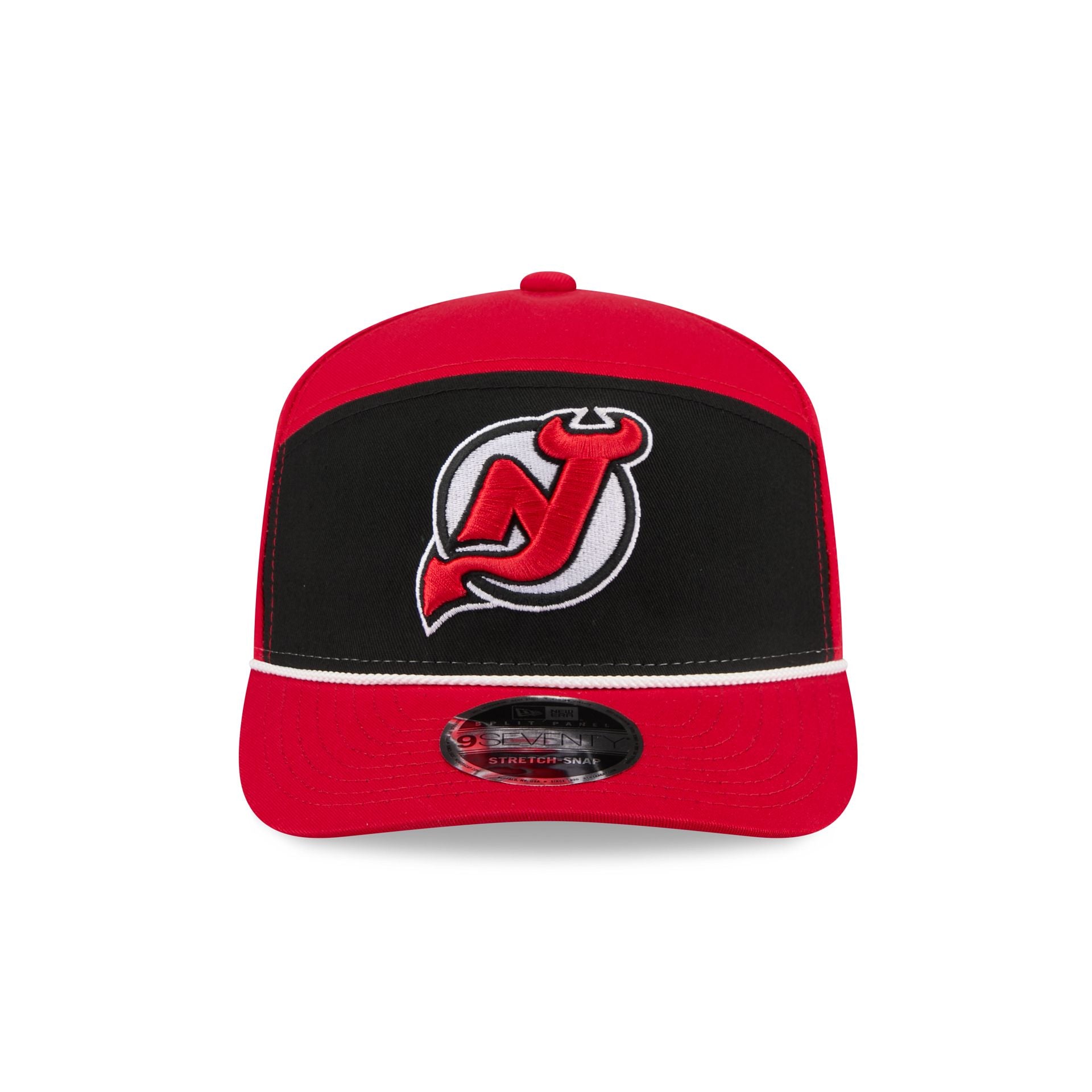 Alternative view of New Jersey Devils Split Panel 9Seventy Stretch-Snap Hat