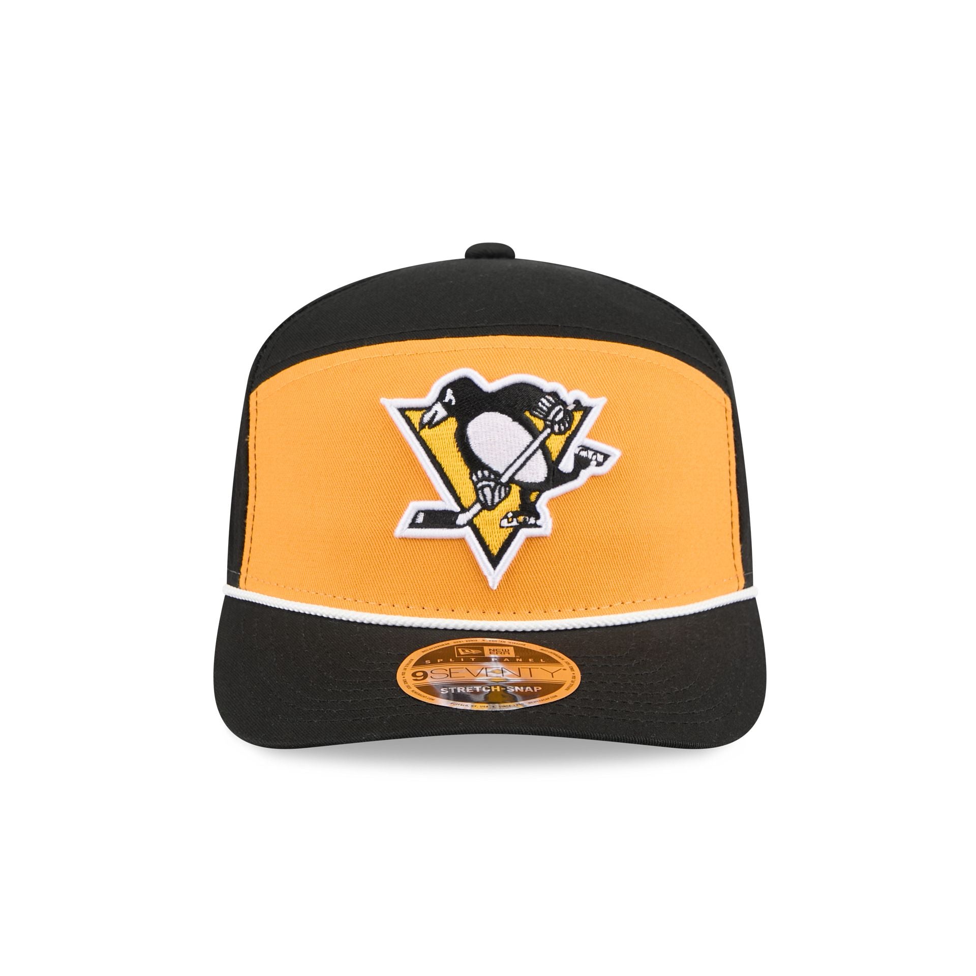 Alternative view of Pittsburgh Penguins Split Panel 9Seventy Stretch-Snap Hat