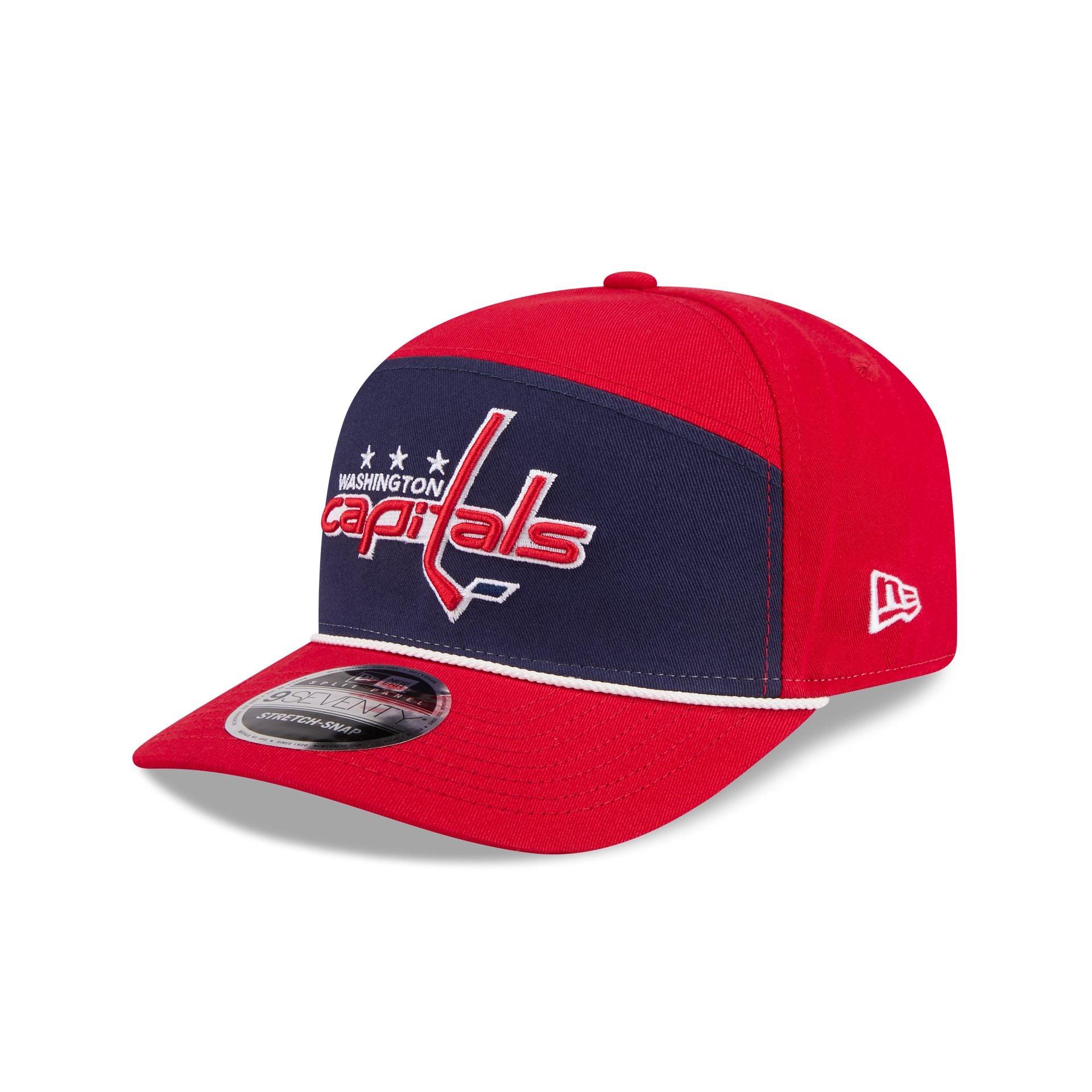 Washington Capitals Split Panel 9Seventy Stretch-Snap Hat