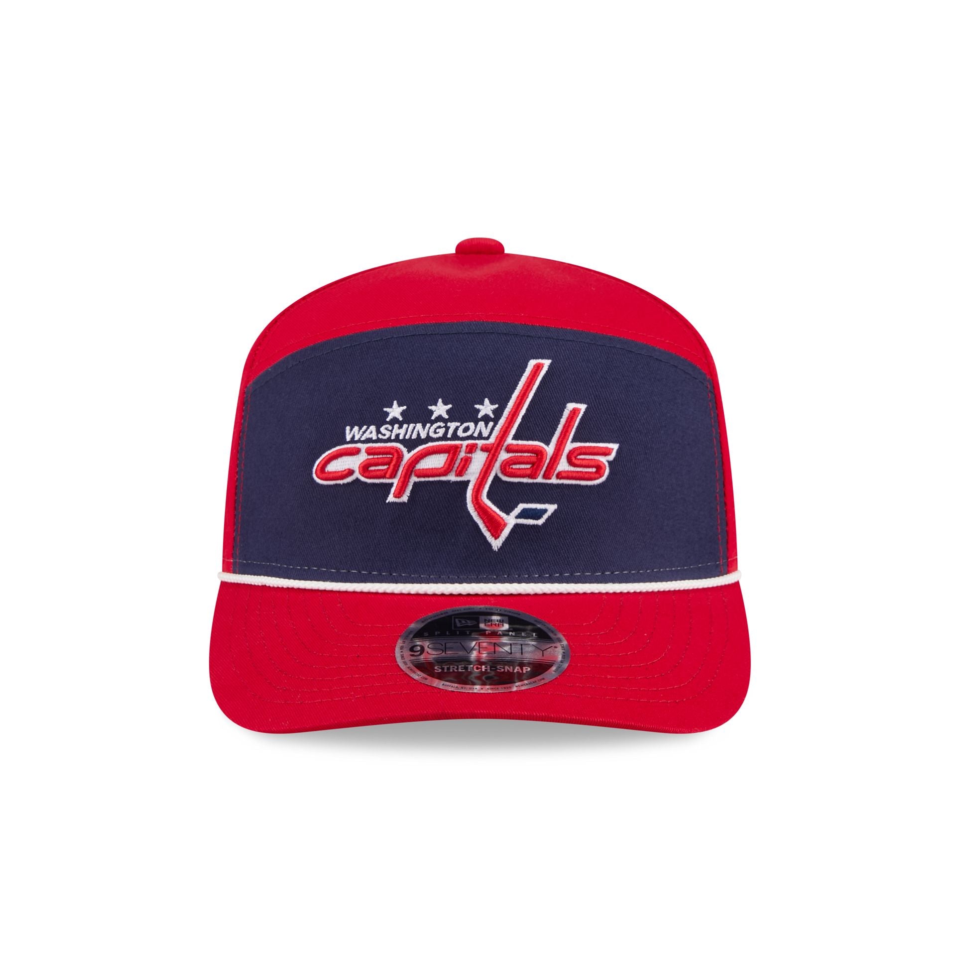 Alternative view of Washington Capitals Split Panel 9Seventy Stretch-Snap Hat