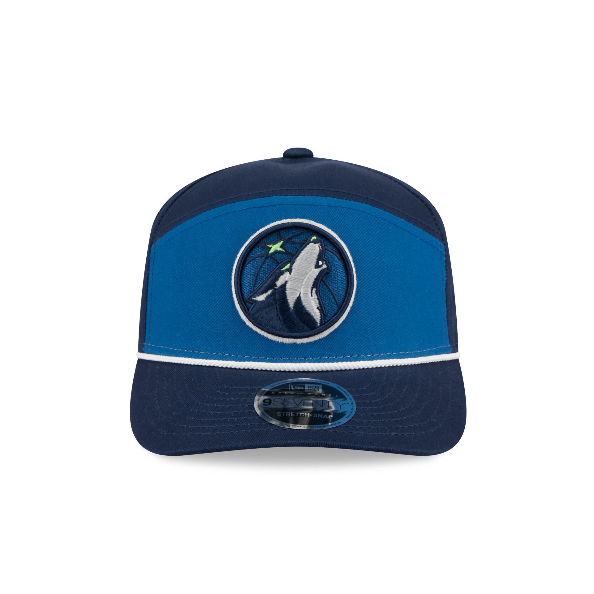 Alternative view of Minnesota Timberwolves Split Panel 9Seventy Stretch-Snap Hat