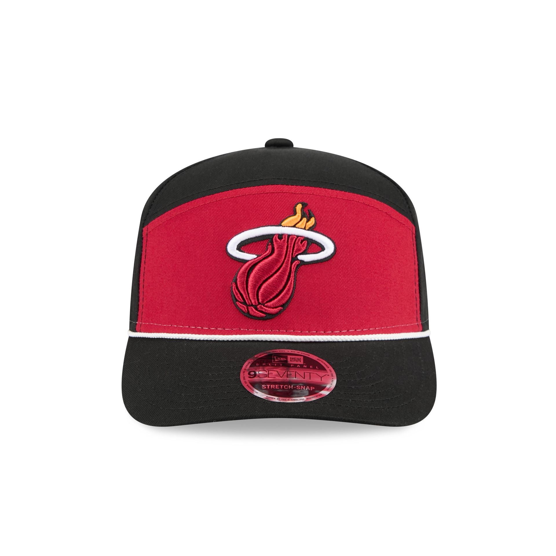Alternative view of Miami Heat Split Panel 9Seventy Stretch-Snap Hat