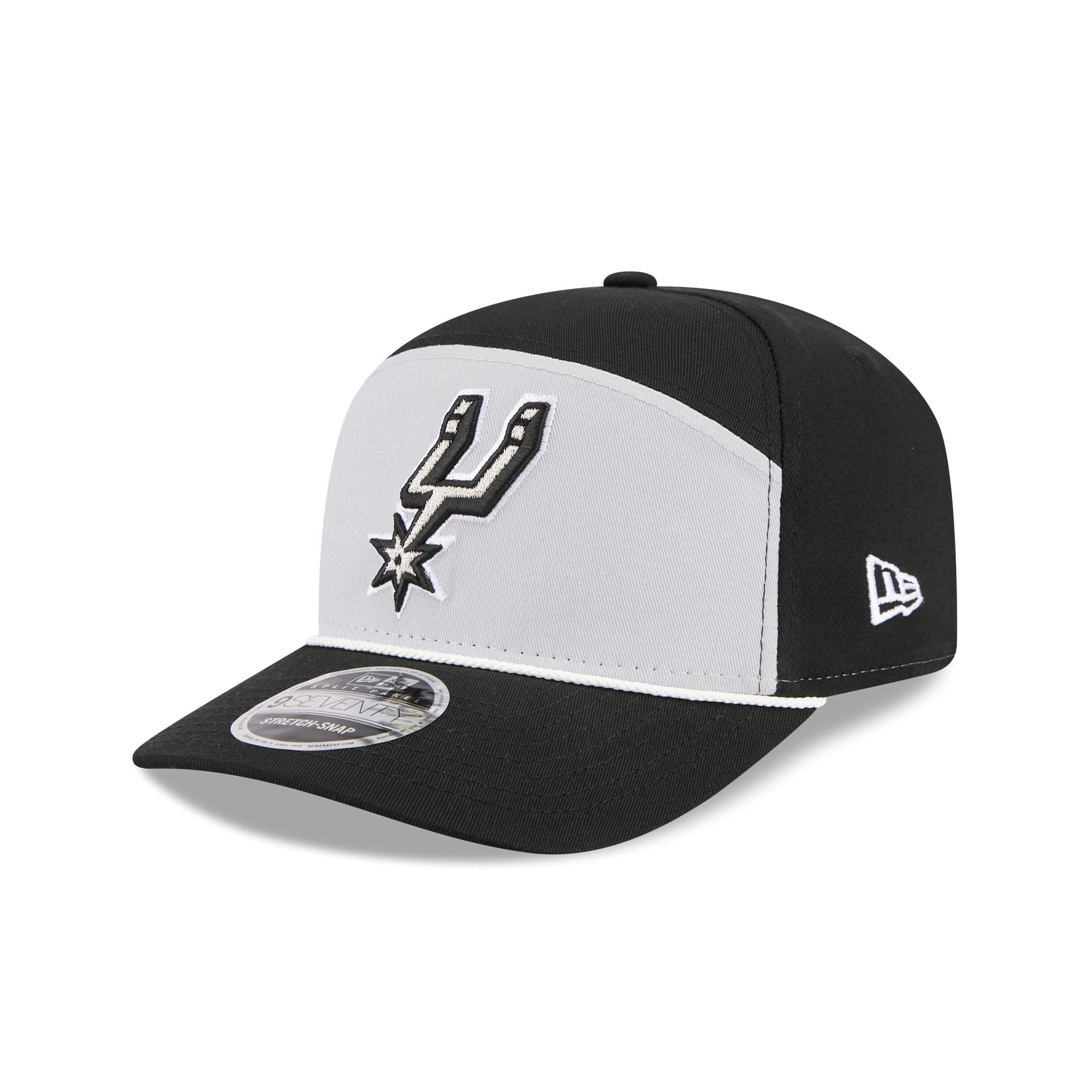 San Antonio Spurs Split Panel 9Seventy Stretch-Snap Hat