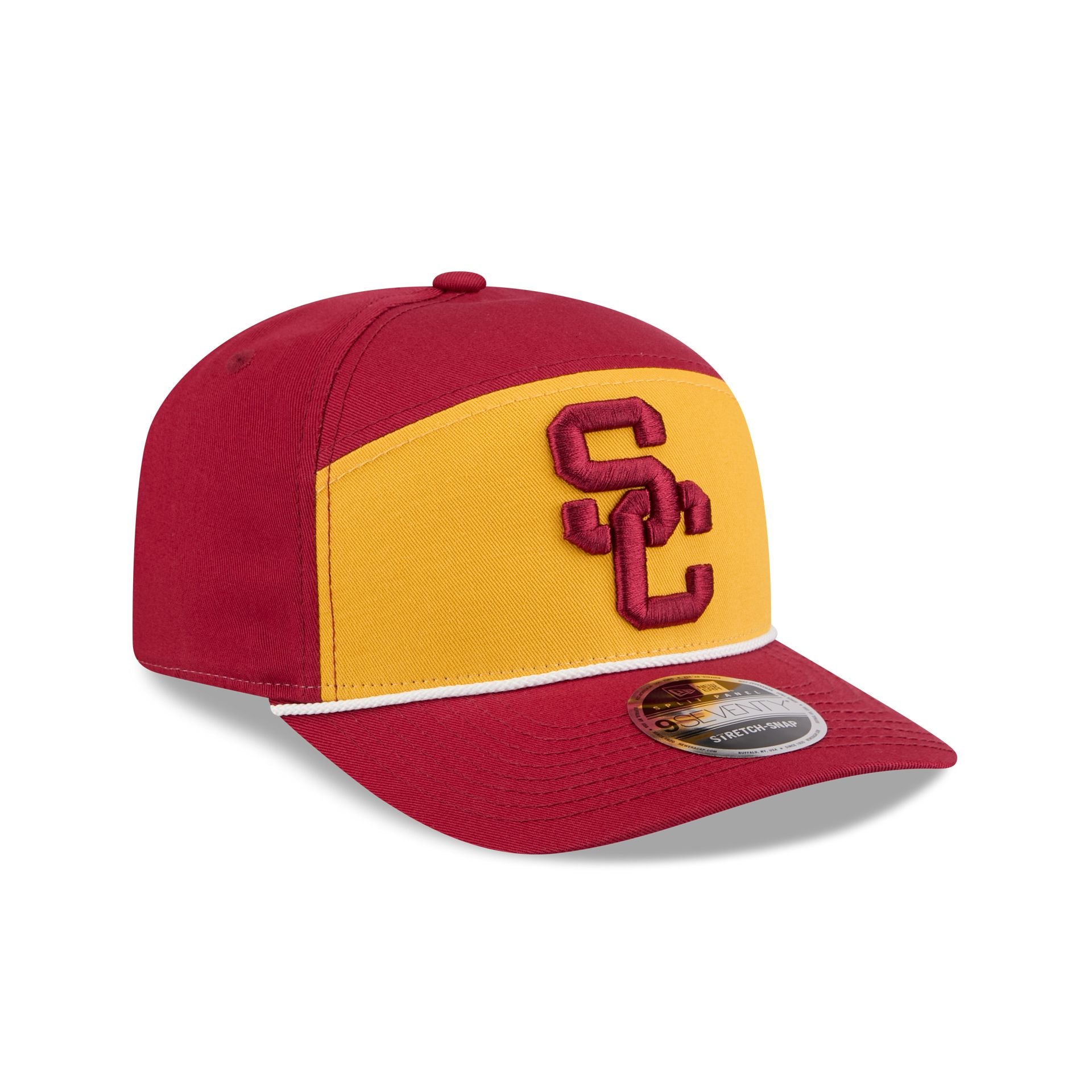 Usc Trojans Split Panel 9Seventy Stretch-Snap Hat - Image 3