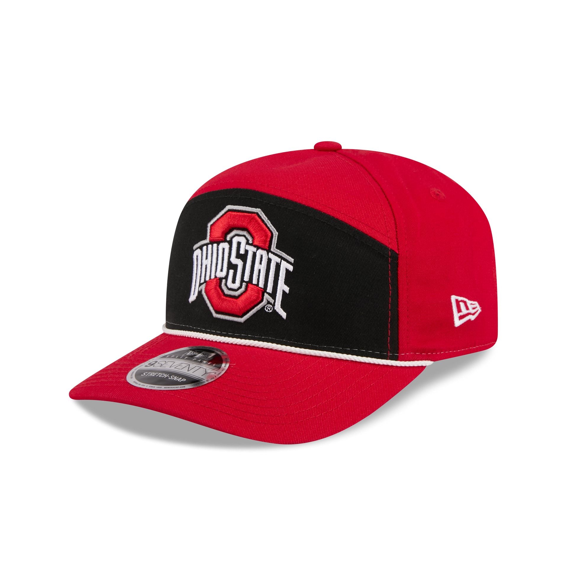 Ohio State Buckeyes Split Panel 9Seventy Stretch-Snap Hat
