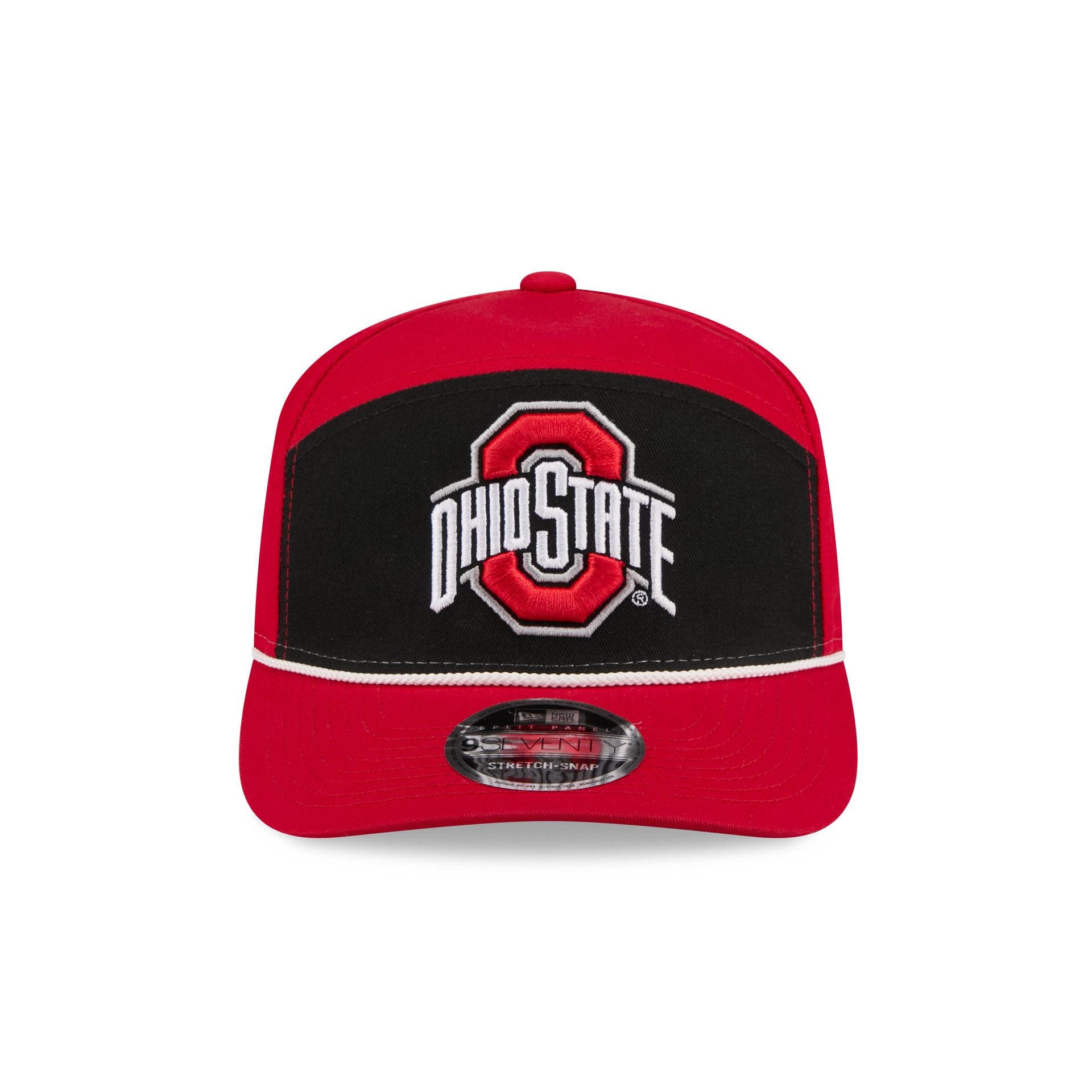 Alternative view of Ohio State Buckeyes Split Panel 9Seventy Stretch-Snap Hat