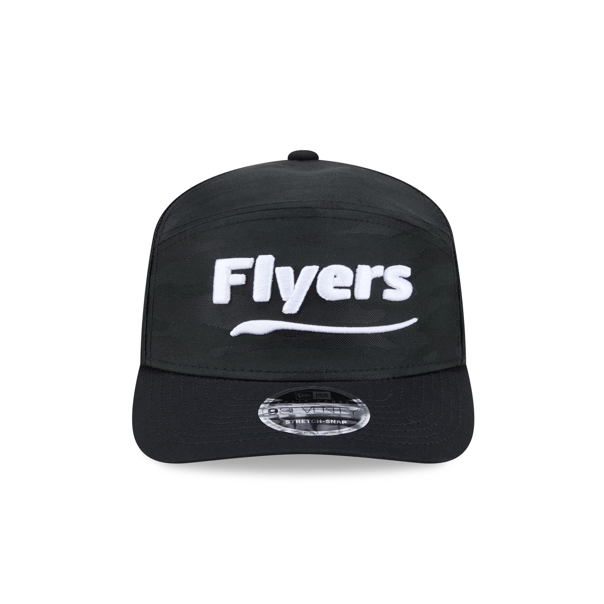Alternative view of Philadelphia Flyers Black Camo Split Panel 9Seventy Stretch-Snap Hat