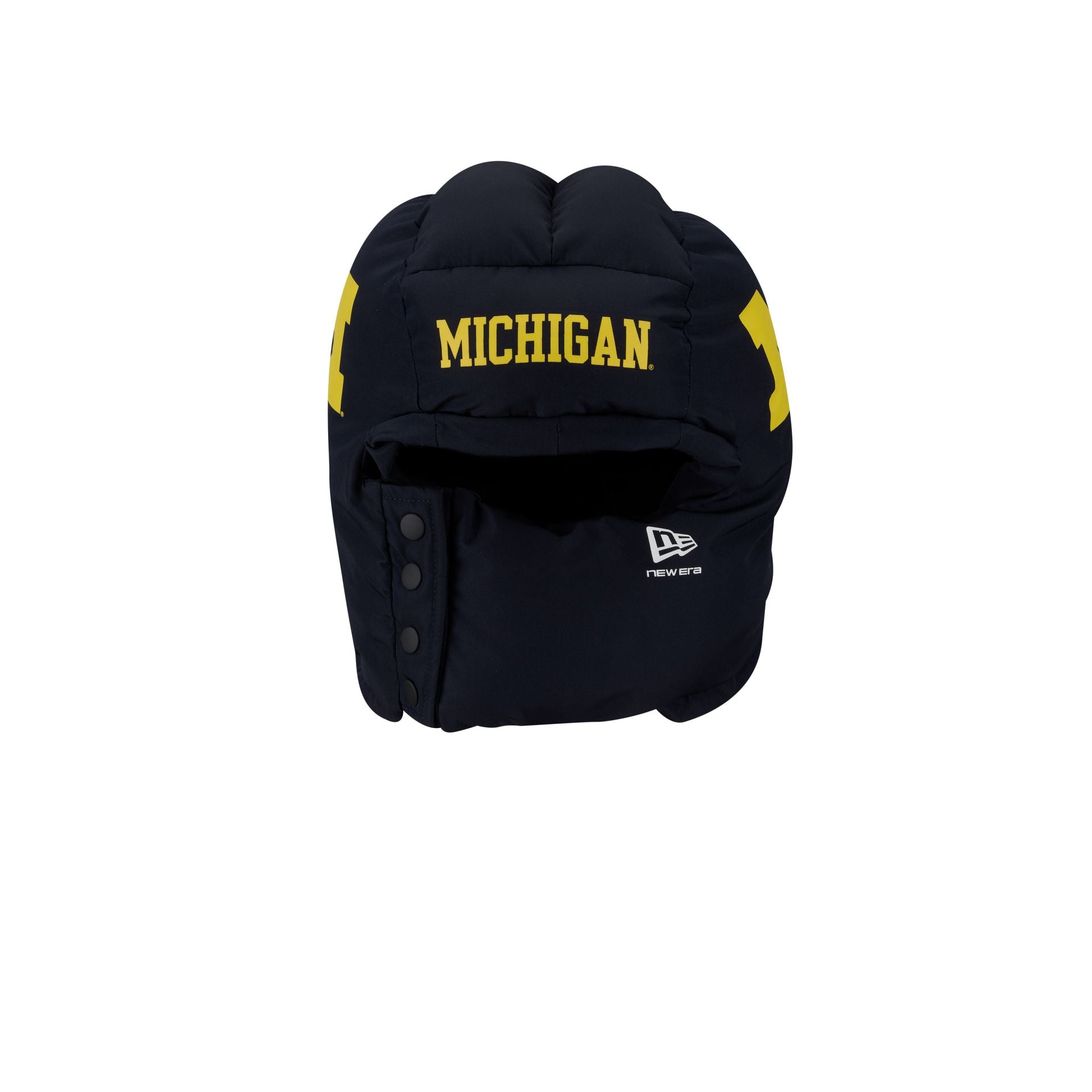 Alternative view of Michigan Wolverines Helmet Puffer Hood