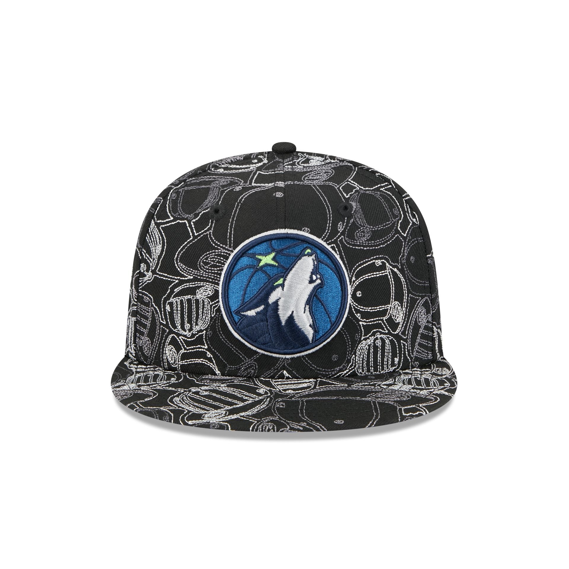 Alternative view of Minnesota Timberwolves Cap Scramble 59Fifty Fitted Hat