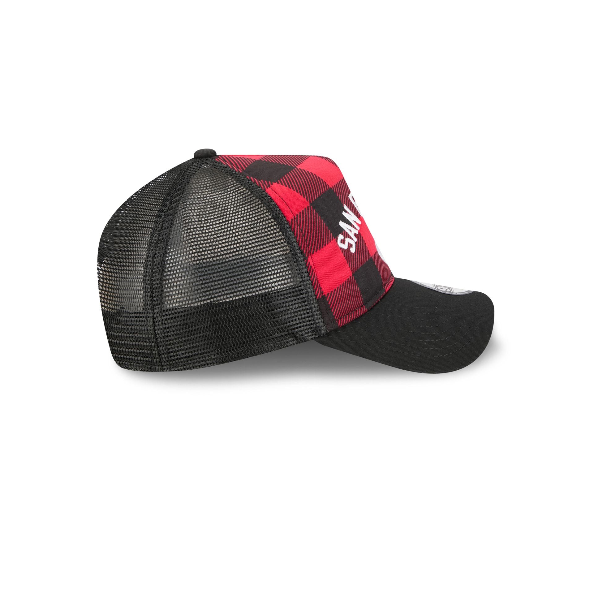 San Francisco 49Ers Evergreen Check 9Forty A-Frame Trucker Hat - Image 5