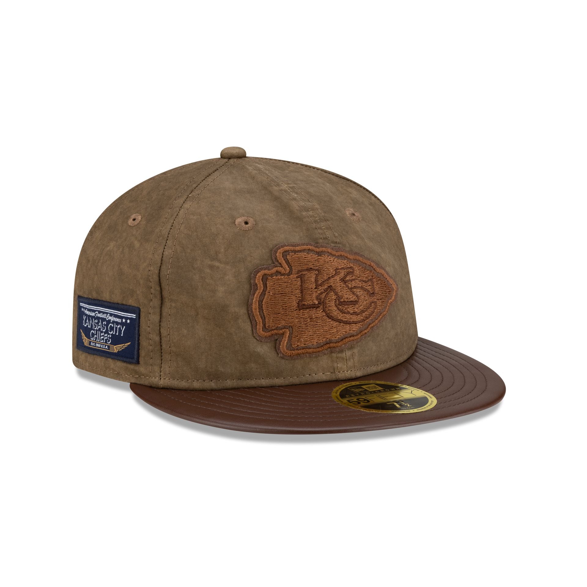 Kansas City Chiefs Utility Linen Retro Crown 59Fifty Fitted Hat