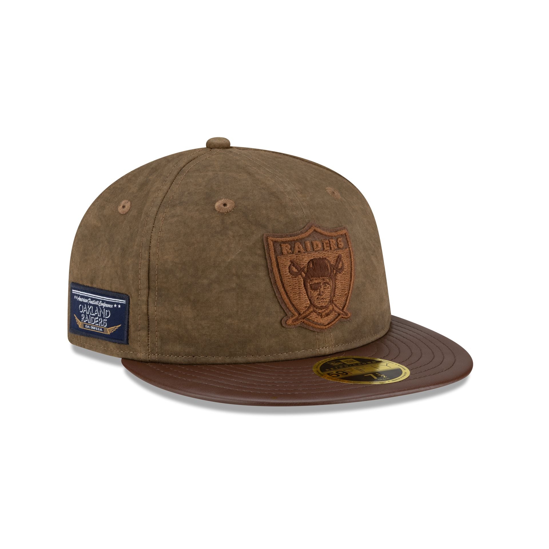 Las Vegas Raiders Utility Linen Retro Crown 59Fifty Fitted Hat