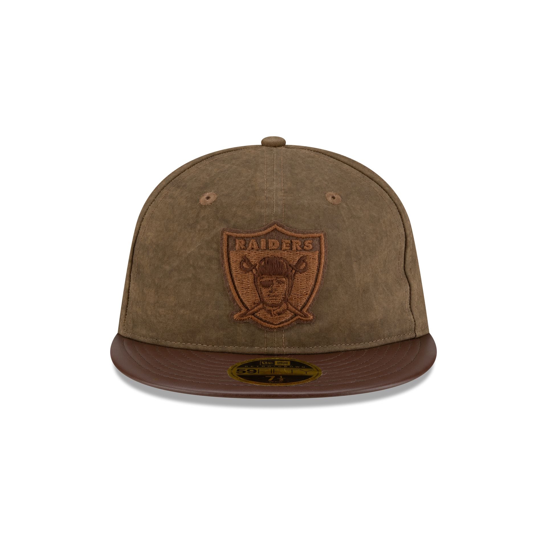 Alternative view of Las Vegas Raiders Utility Linen Retro Crown 59Fifty Fitted Hat