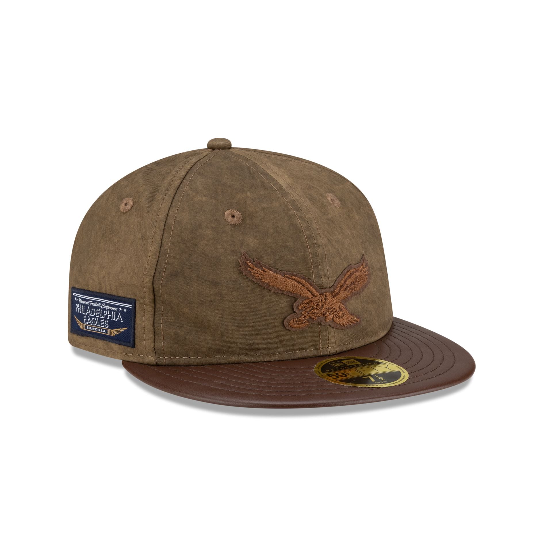 Philadelphia Eagles Utility Linen Retro Crown 59Fifty Fitted Hat